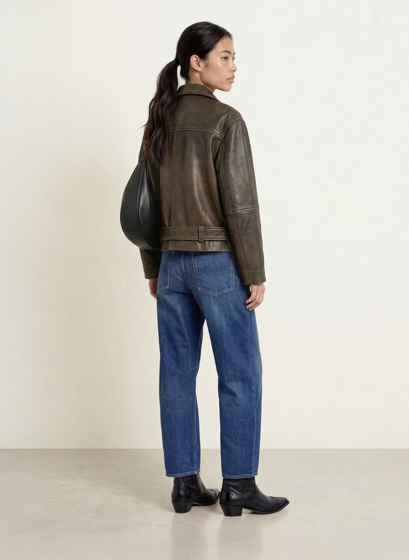REPLAY Barrel Jeans JANIE: C007 DARK BLUE