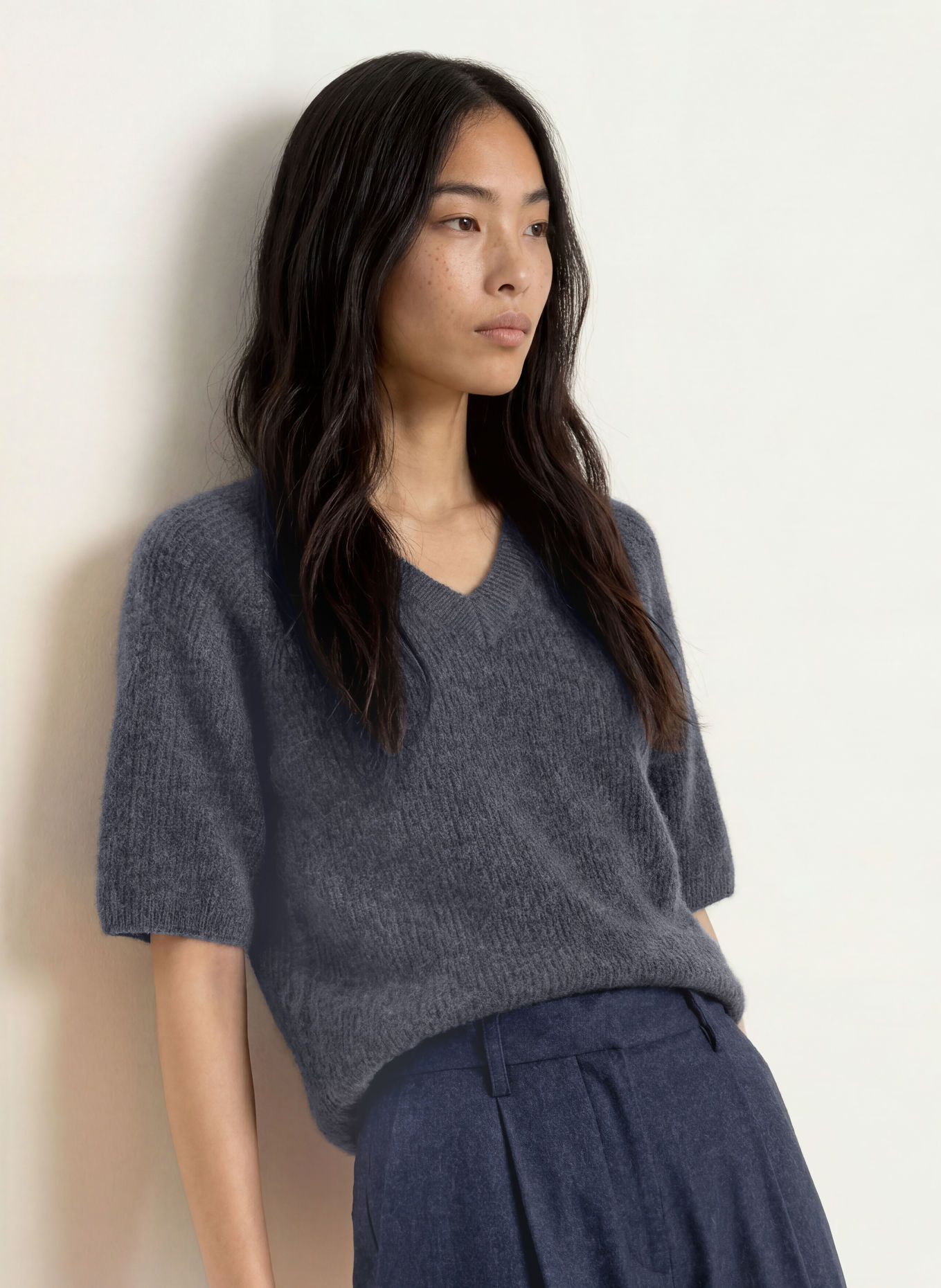 MSCH COPENHAGEN MSCHMILANIA HOPE Knit shirt: DARK GRAY