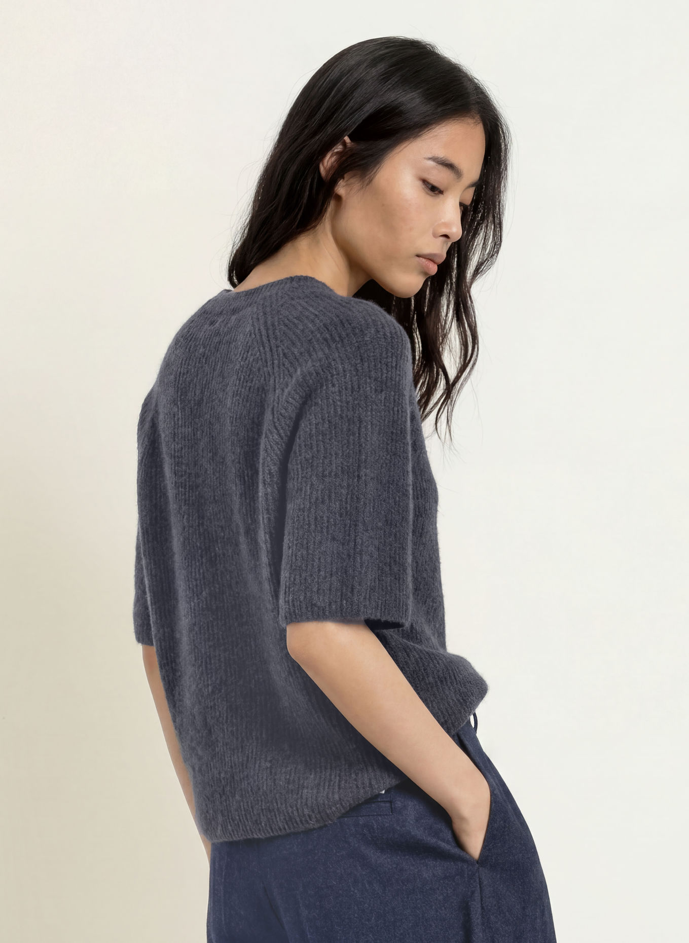 MSCH COPENHAGEN MSCHMILANIA HOPE Knit shirt: DARK GRAY