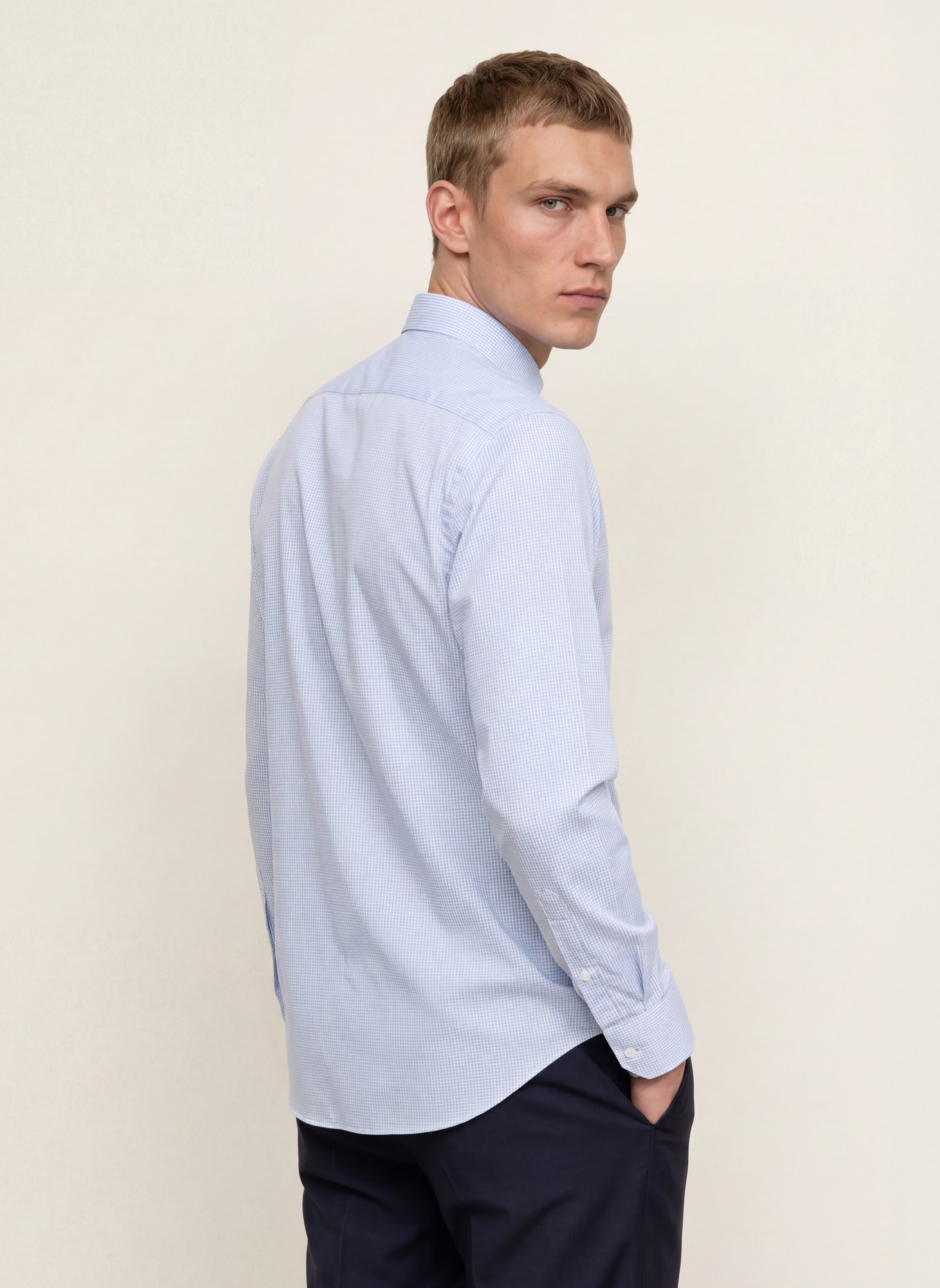 BOSS Koszula JOE o kroju Regular Fit: BIAŁY / JASNONIEBIESKI
