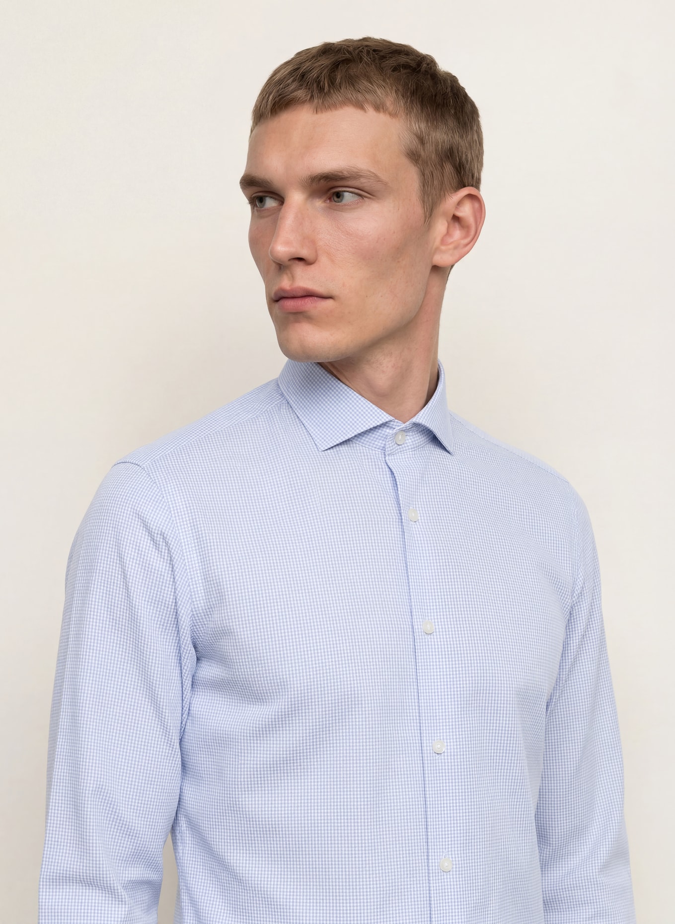 BOSS Koszula JOE o kroju Regular Fit: BIAŁY / JASNONIEBIESKI