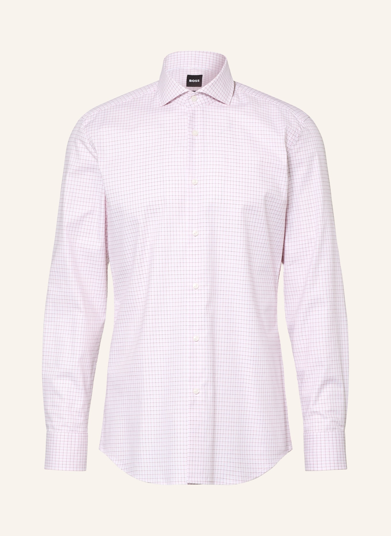 BOSS Koszula HANK Slim Fit: BIAŁY / JASNORÓŻOWY / CIEMNOCZERWONY
