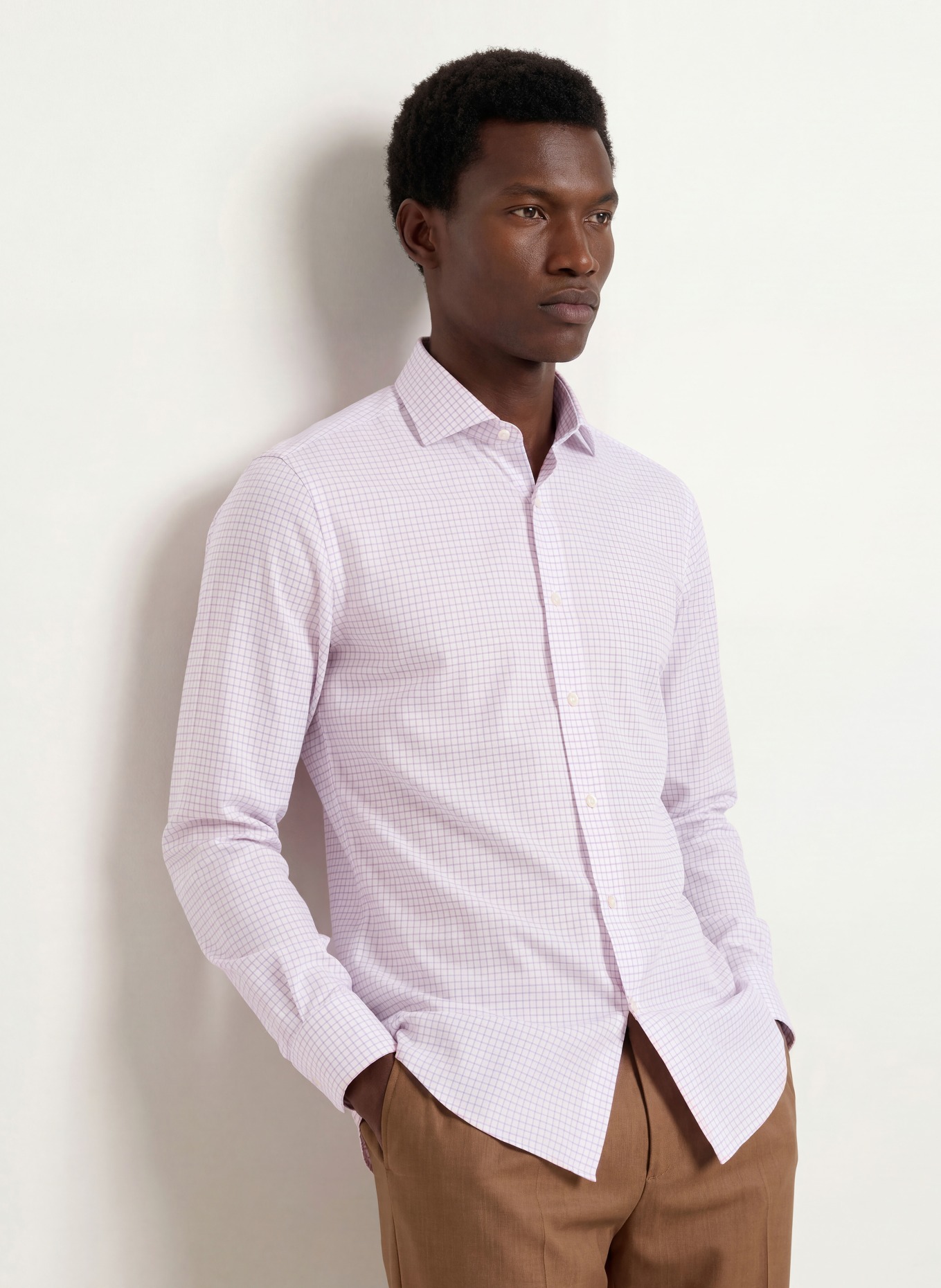 BOSS Koszula HANK Slim Fit: BIAŁY / JASNORÓŻOWY / CIEMNOCZERWONY