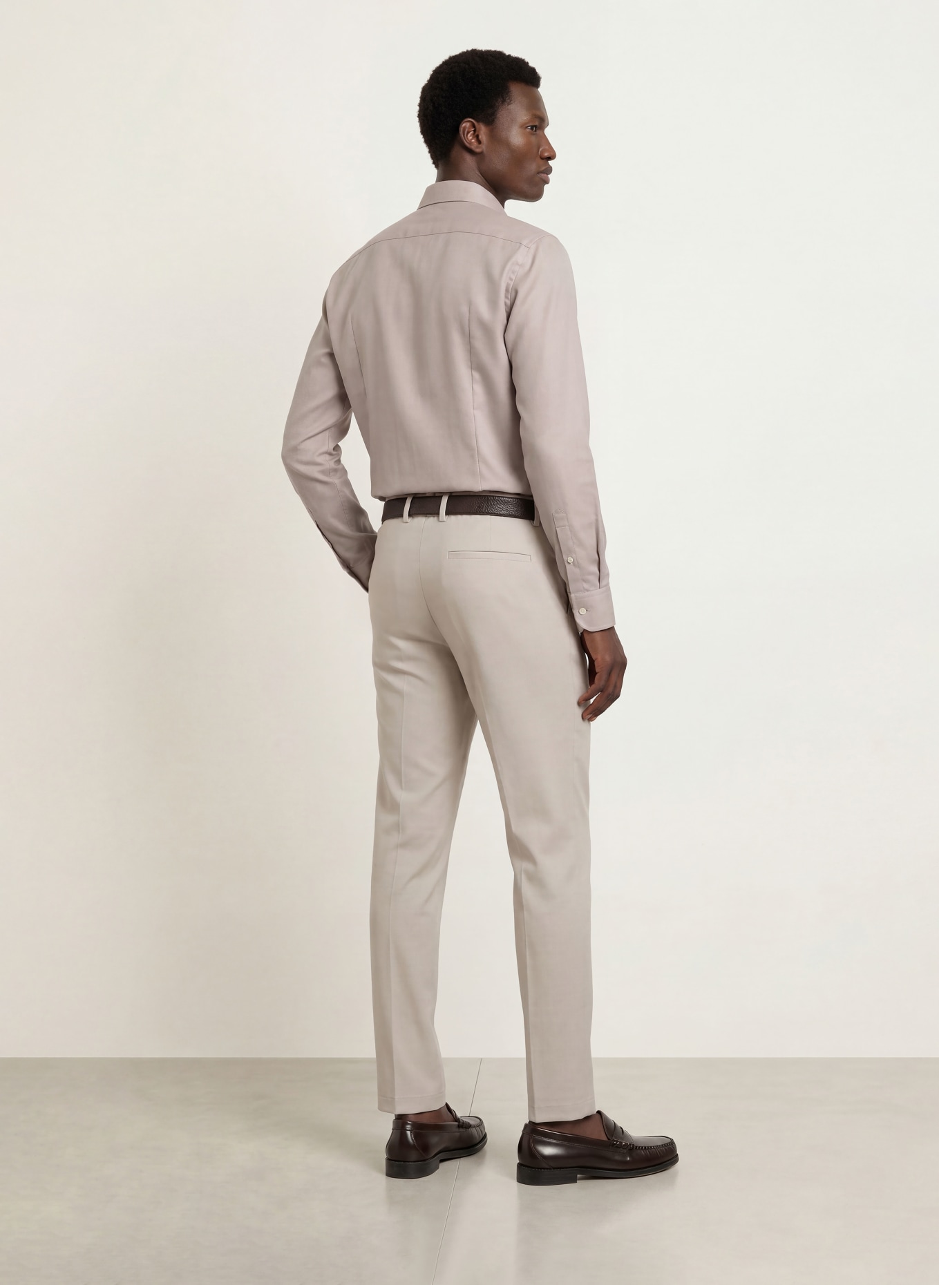 BOSS Cămașă HANK Slim Fit: BEJ