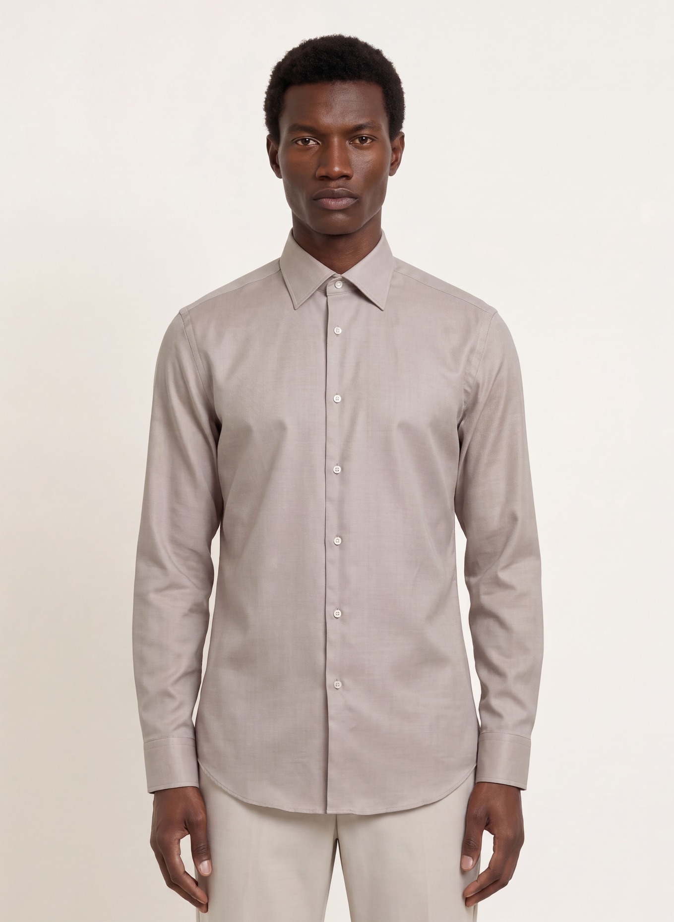 BOSS Cămașă HANK Slim Fit: BEJ