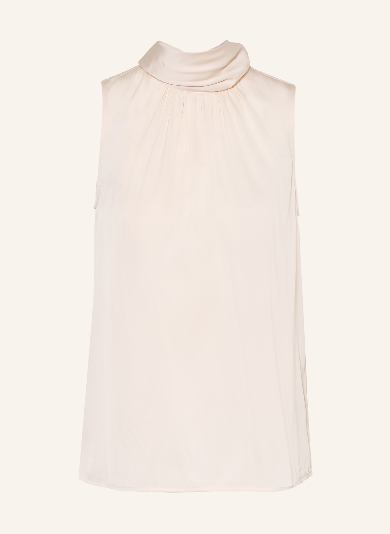 van Laack VL-CATALI Satin Slip Top: ECRU