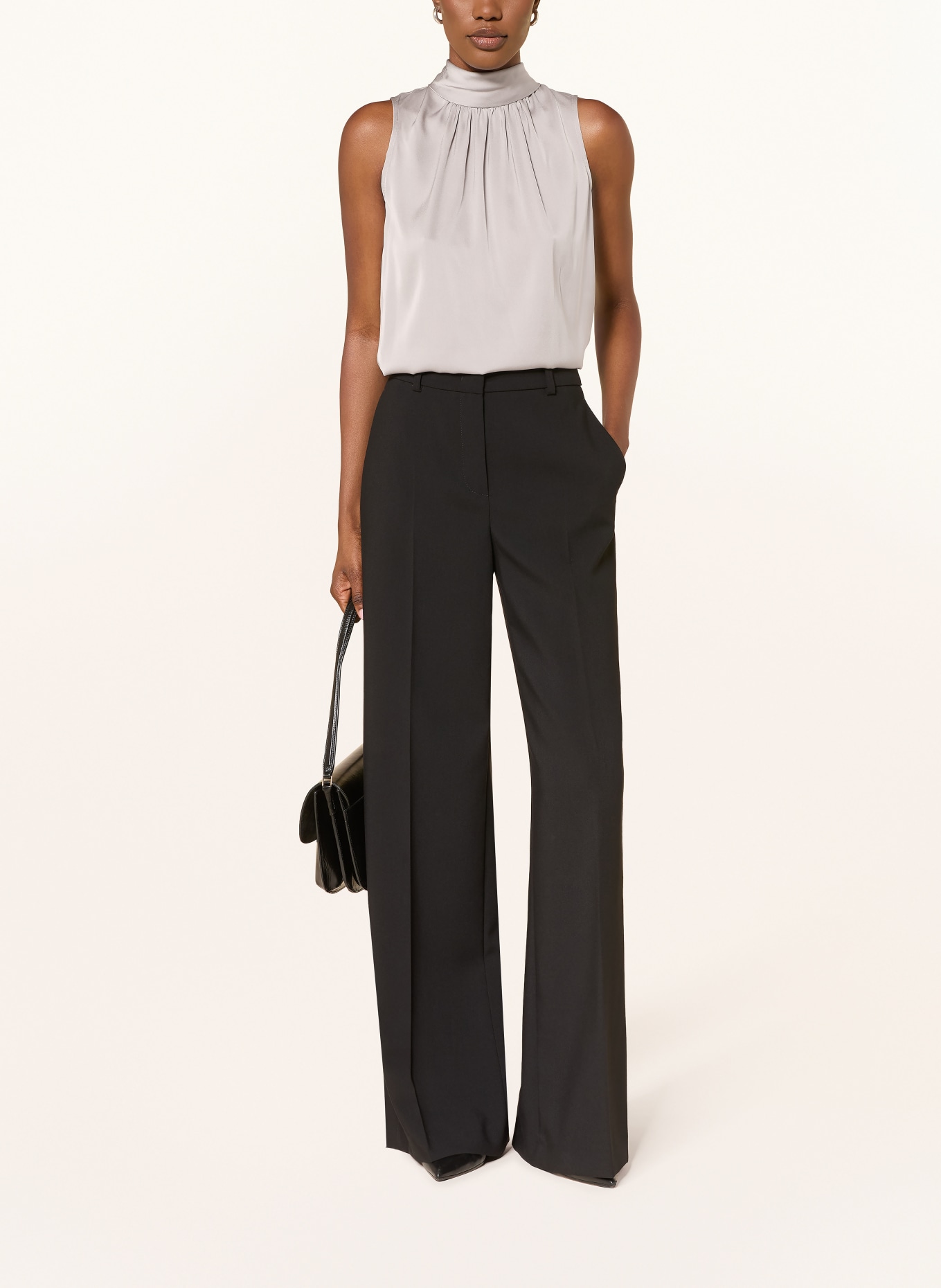 van Laack VL-CATALI Satin Slip Top: TAUPE