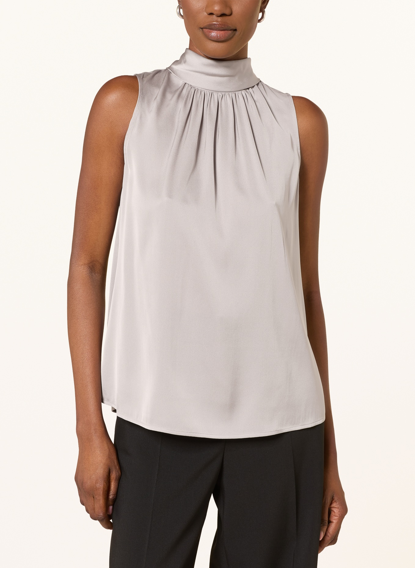 van Laack VL-CATALI Satin Slip Top: TAUPE