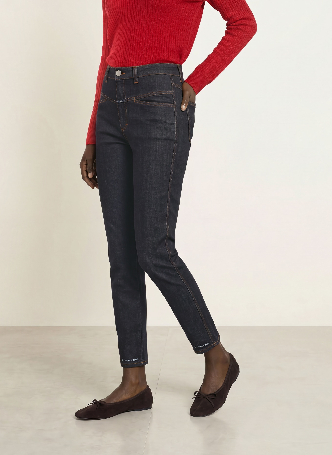 CLOSED Cropped jeans PEDAL PUSHER: DBL DARK BLUE