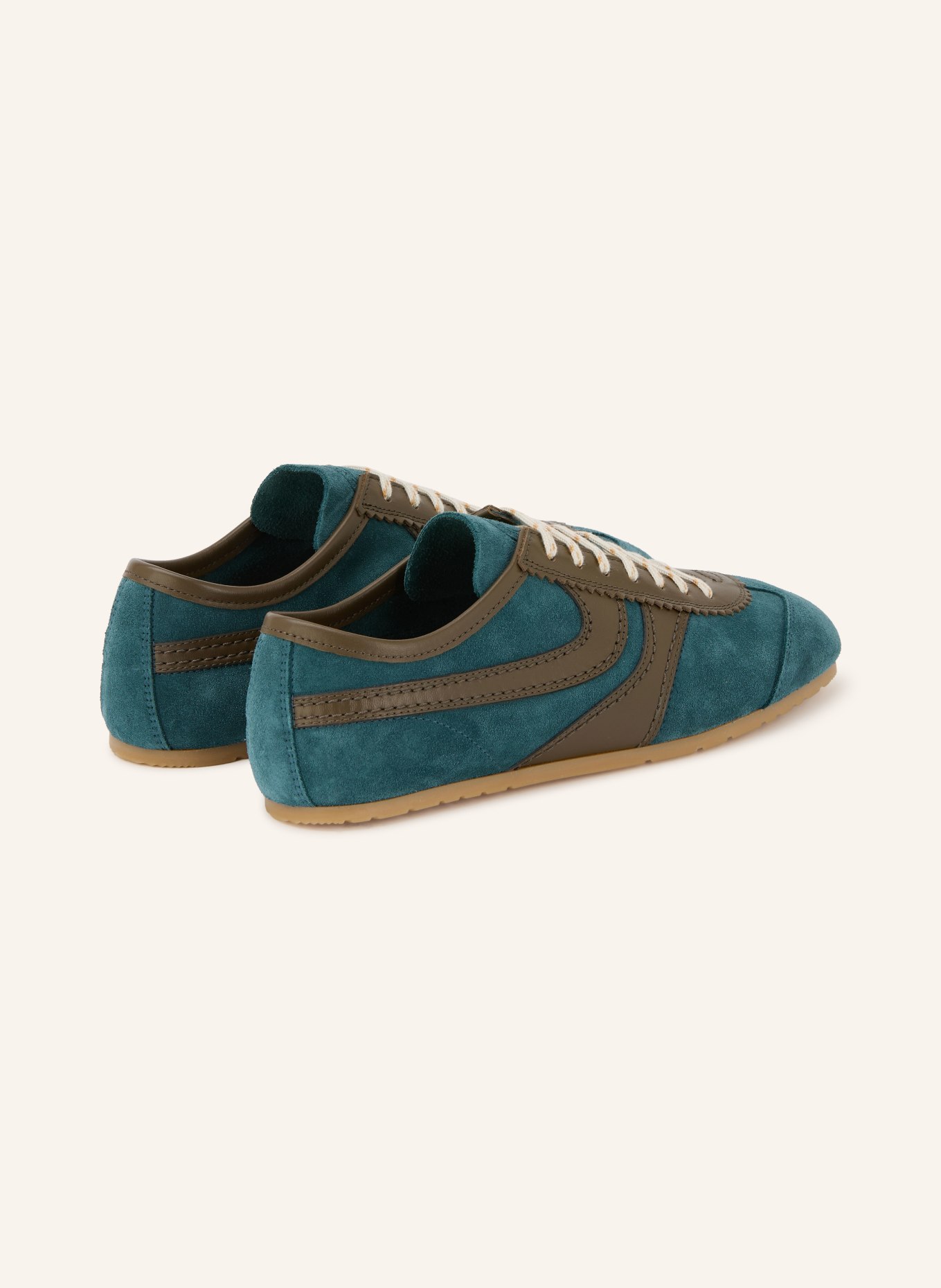DRIES VAN NOTEN Sneaker: PETROL / GRAU