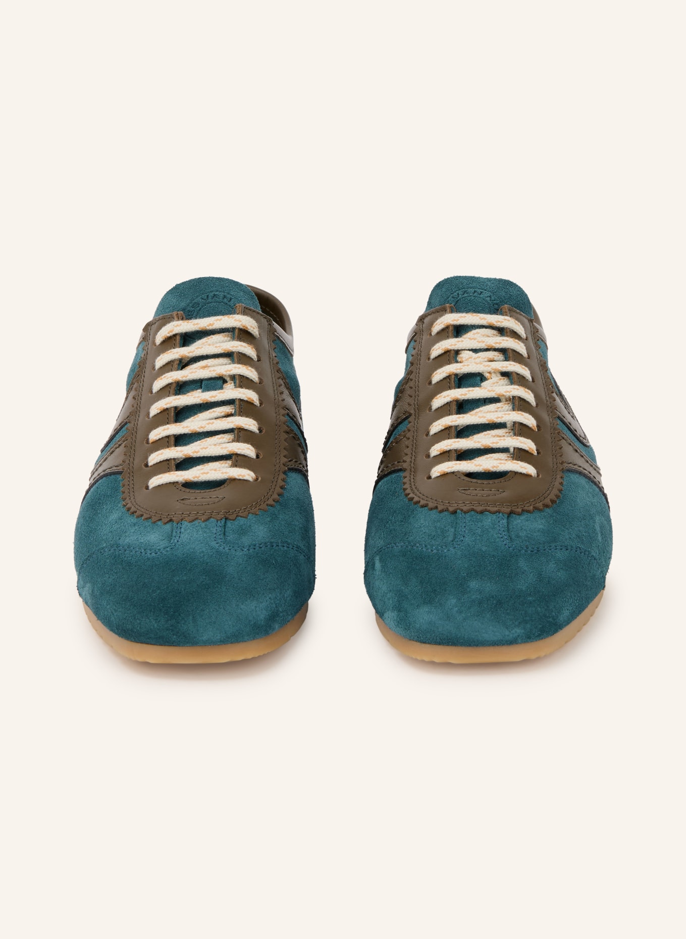 DRIES VAN NOTEN Sneaker: PETROL / GRAU