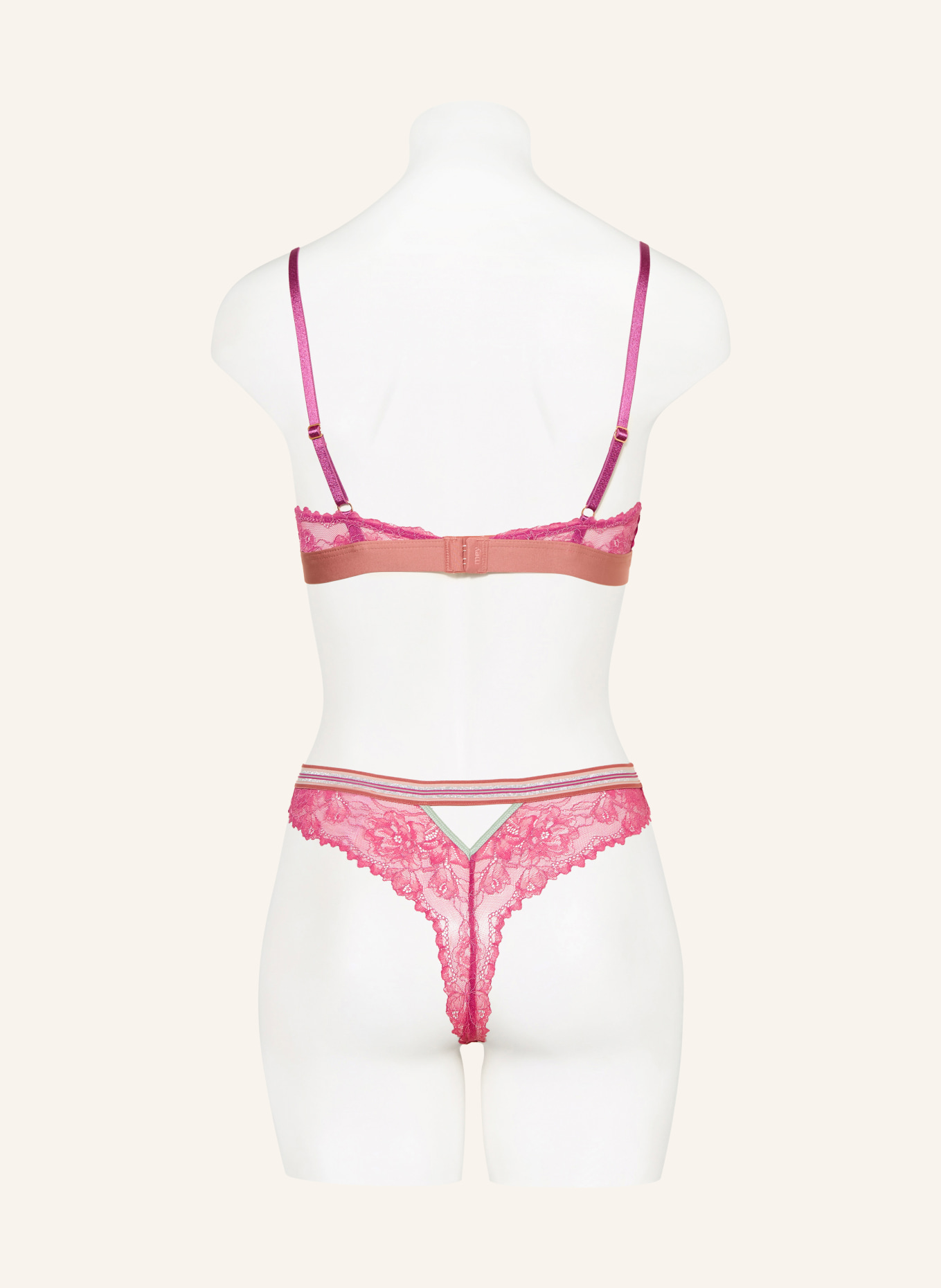 mey Série String POETRY STYLE: FUCHSIA / ARGENT / MENTHE