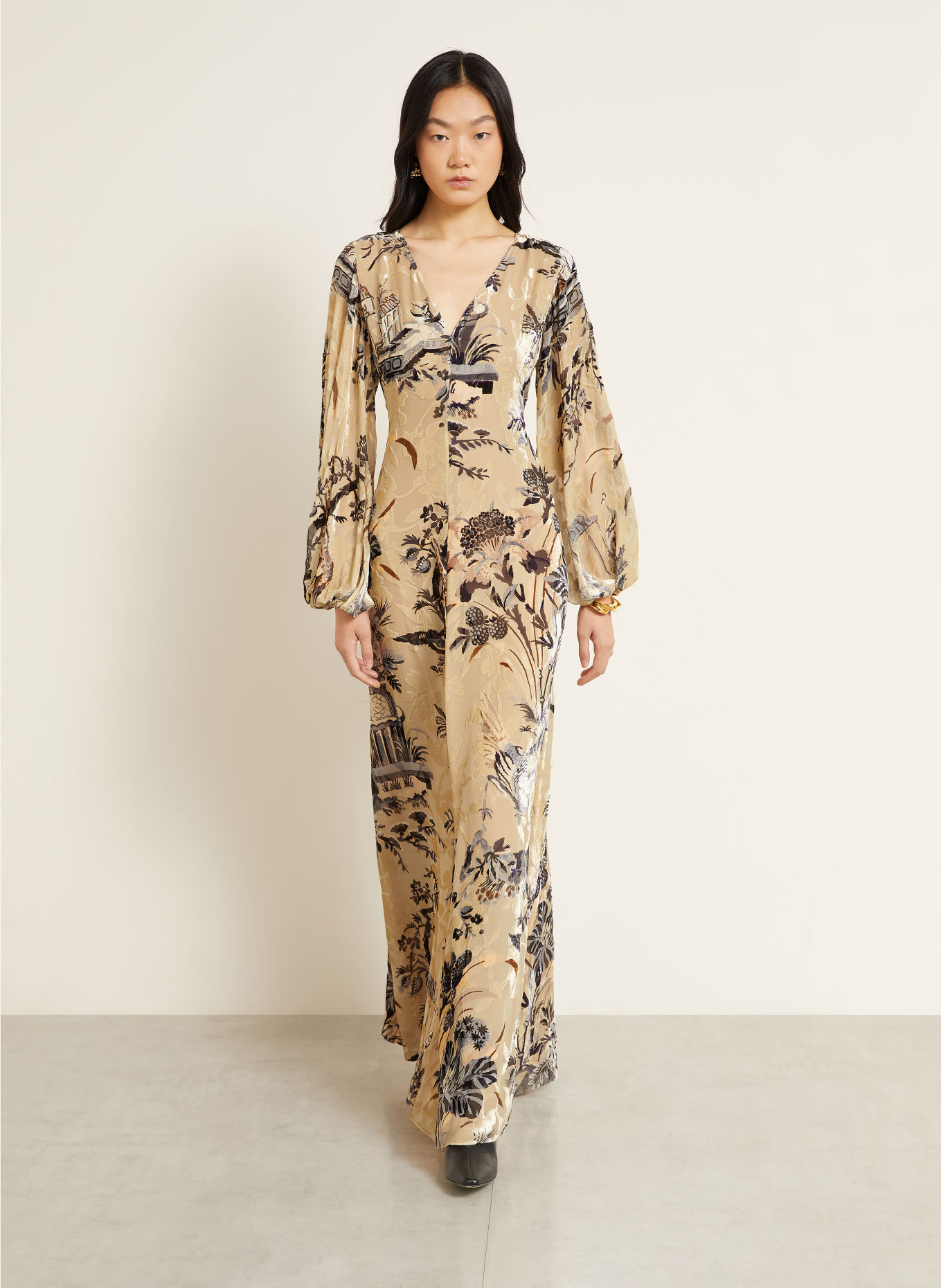 ETRO Kjole: BEIGE / GRÅ / SORT