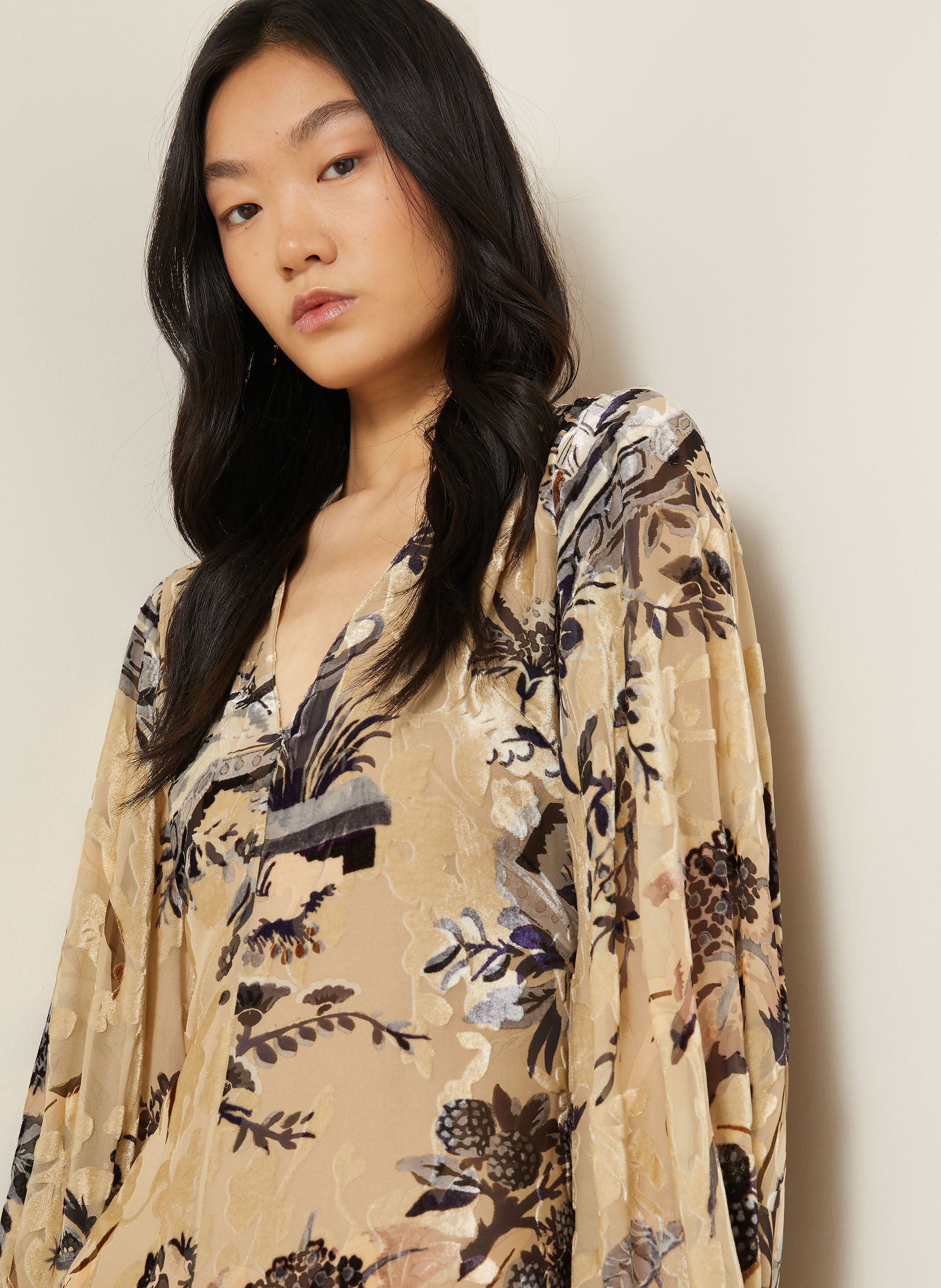 ETRO Kjole: BEIGE / GRÅ / SORT