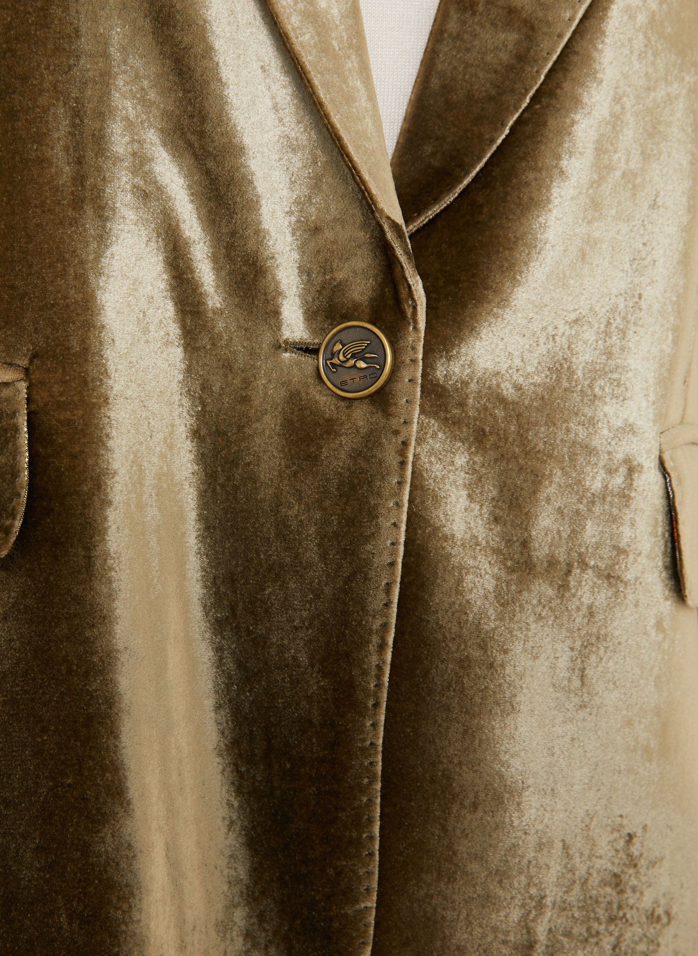 ETRO Samtblazer: OLIV