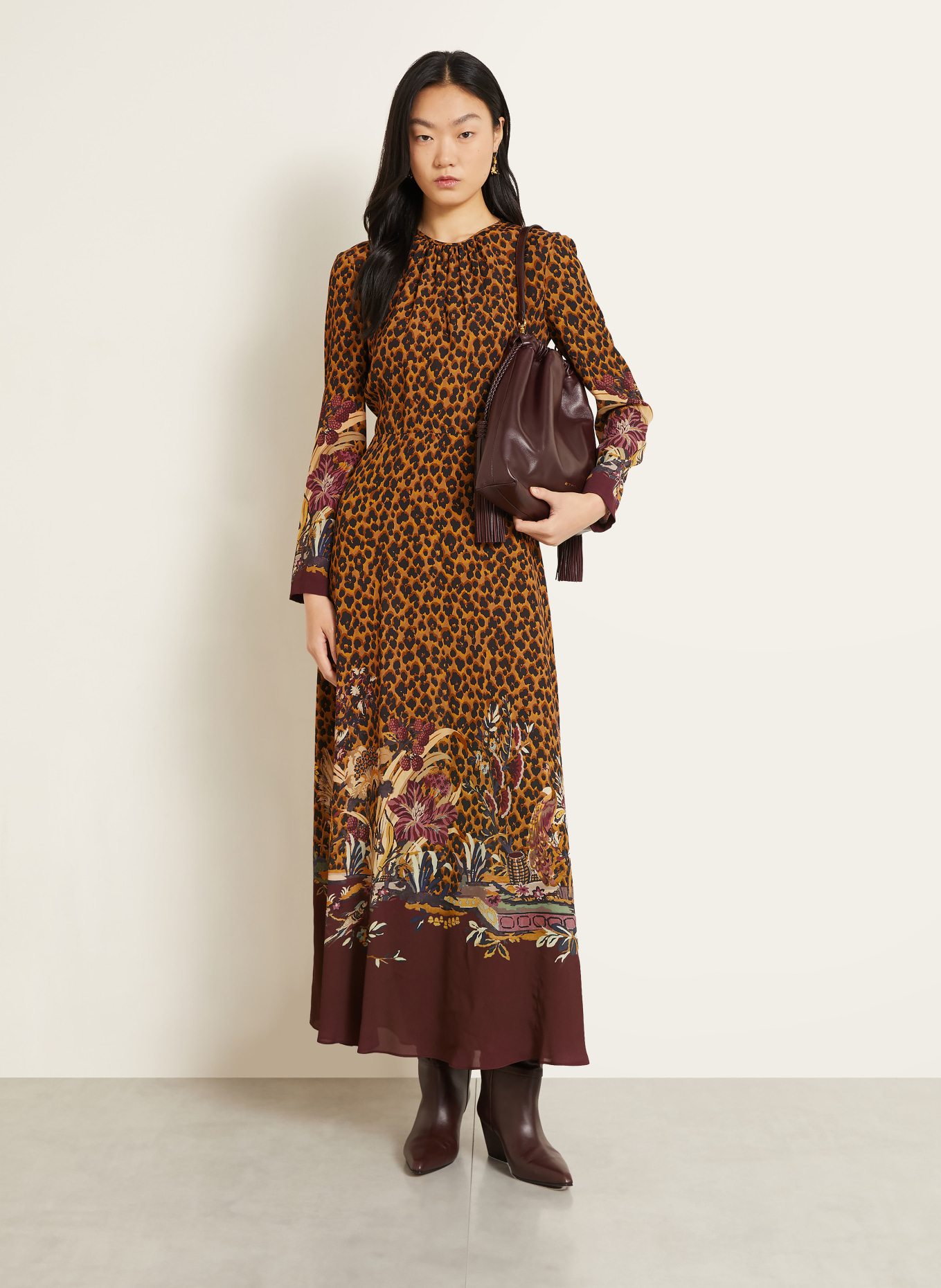 ETRO Robe: MARRON / VIEUX ROSE / NOIR