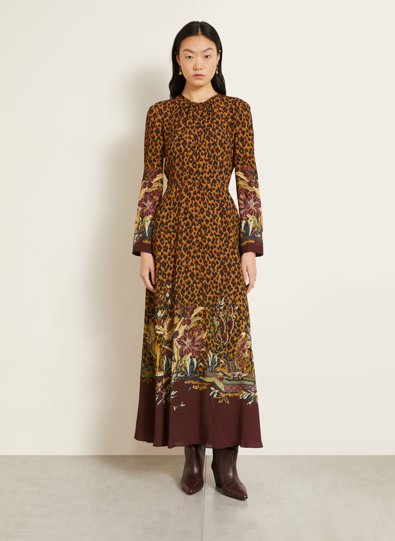 ETRO Robe: MARRON / VIEUX ROSE / NOIR