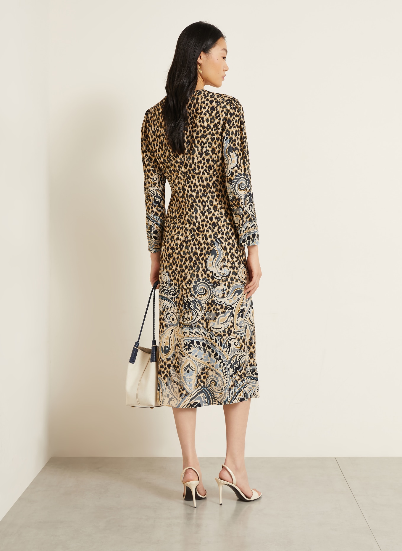 ETRO Robe: NOIR / MARRON / GRIS