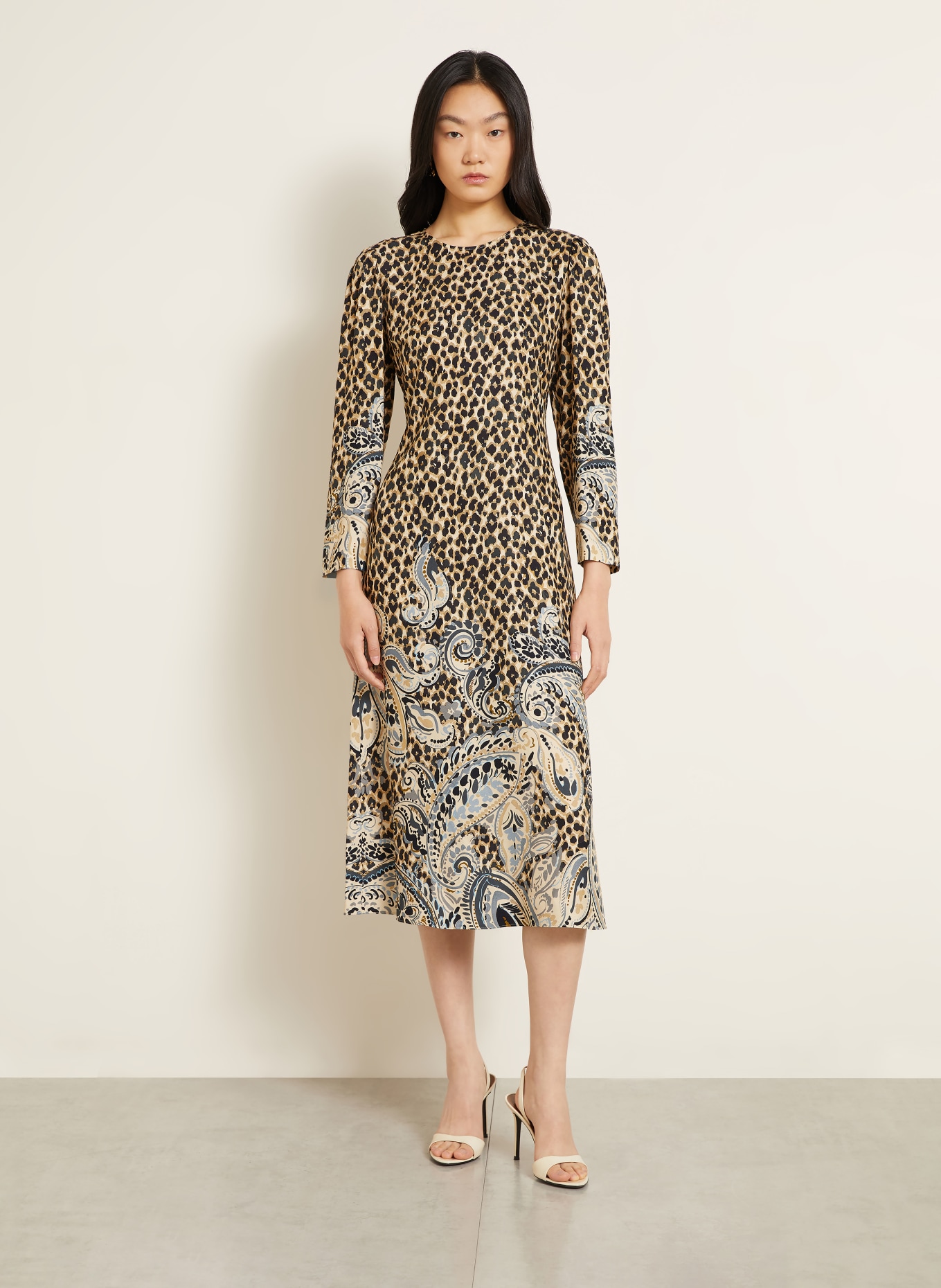 ETRO Robe: NOIR / MARRON / GRIS