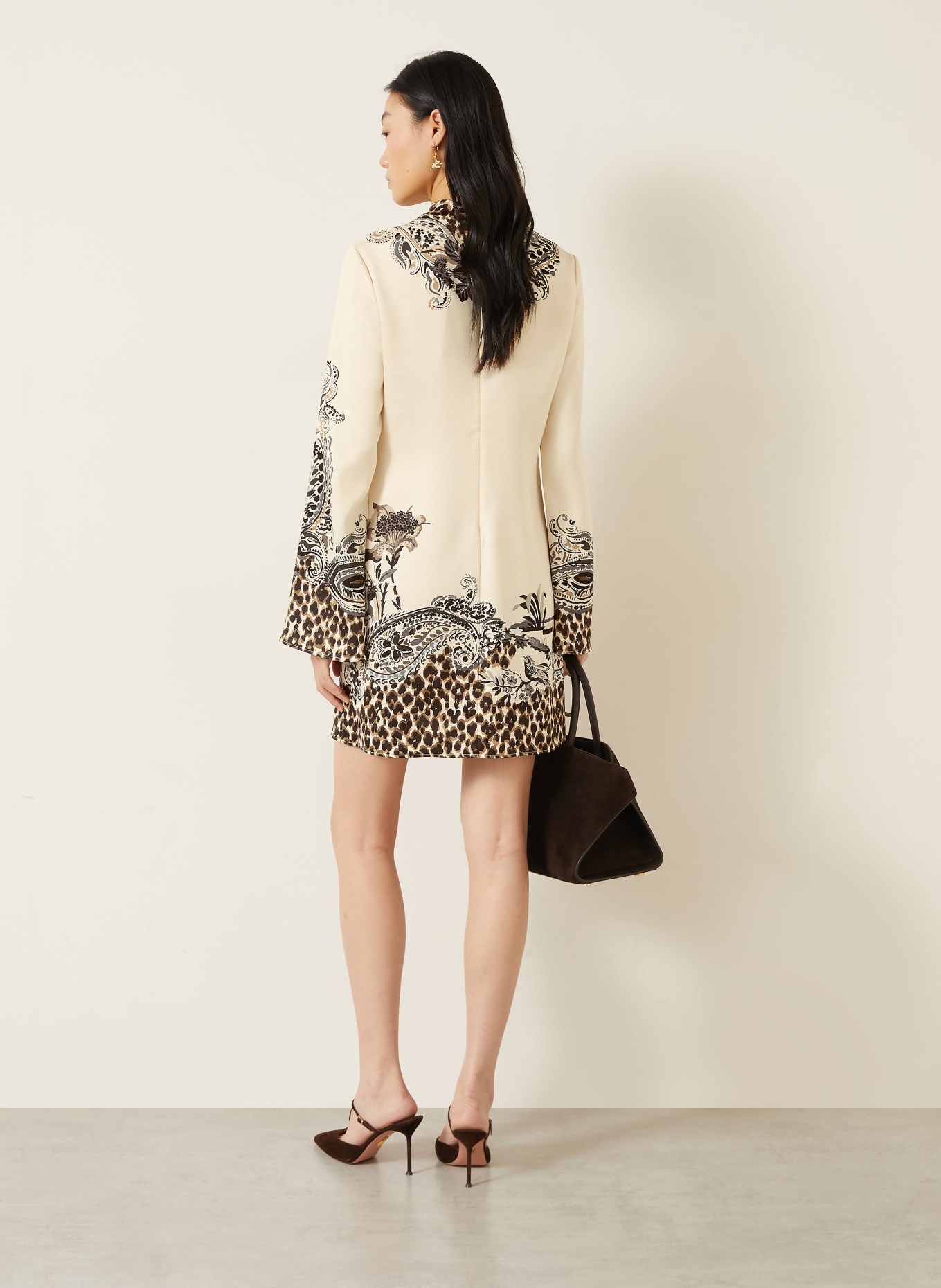 ETRO Robe de cocktail: CRÈME / MARRON / NOIR