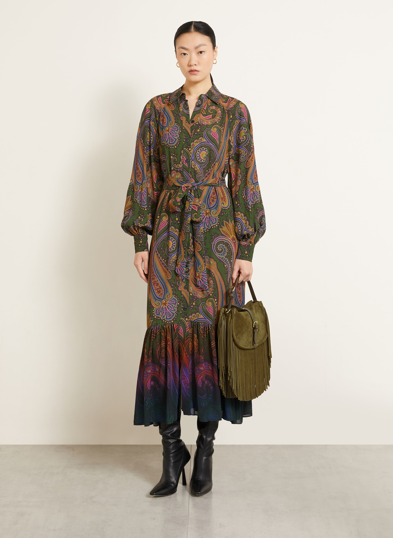 ETRO Umhängetasche: OLIV / GOLD