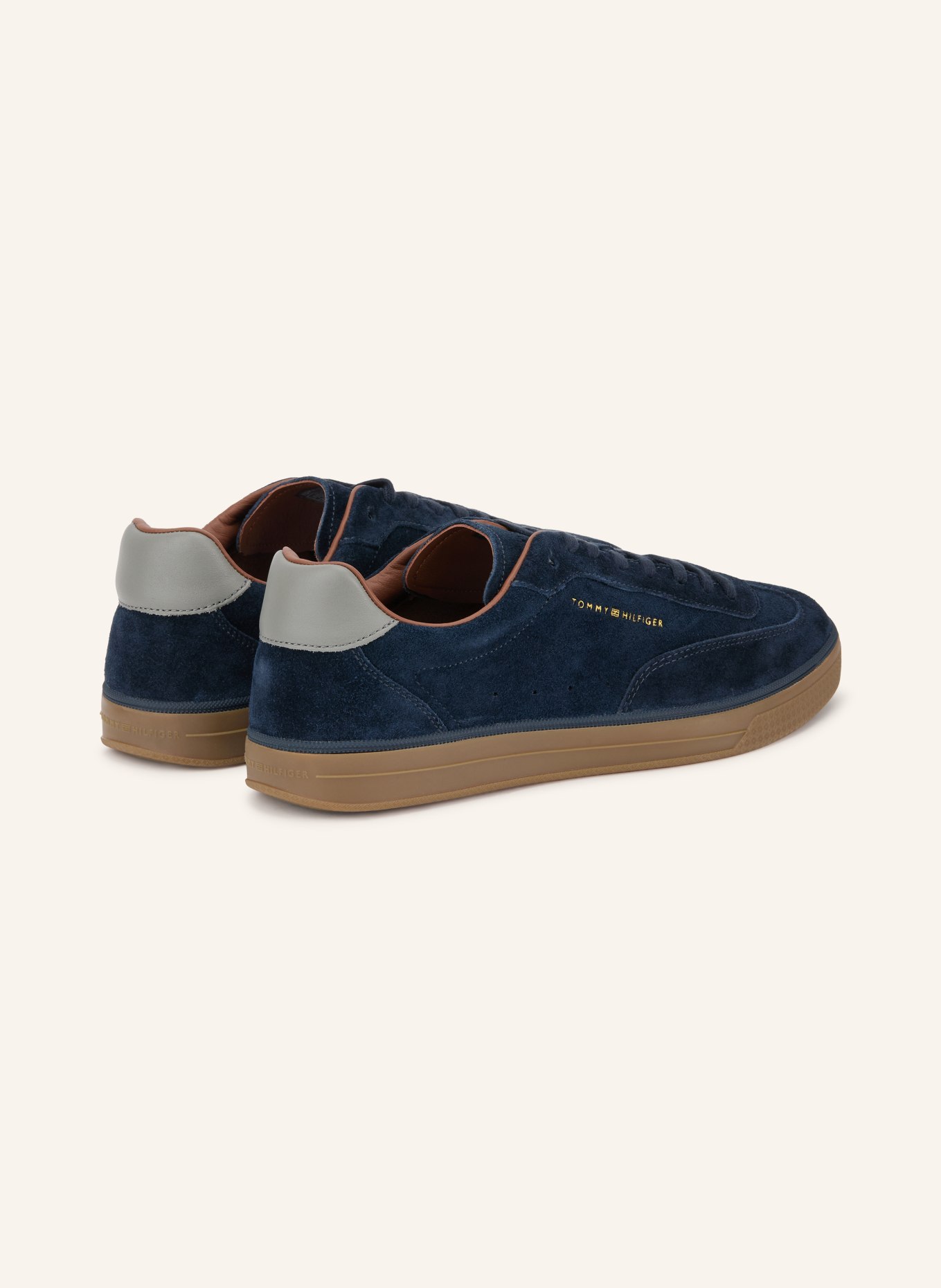 TOMMY HILFIGER Sneaker: DUNKELBLAU / DUNKELBRAUN