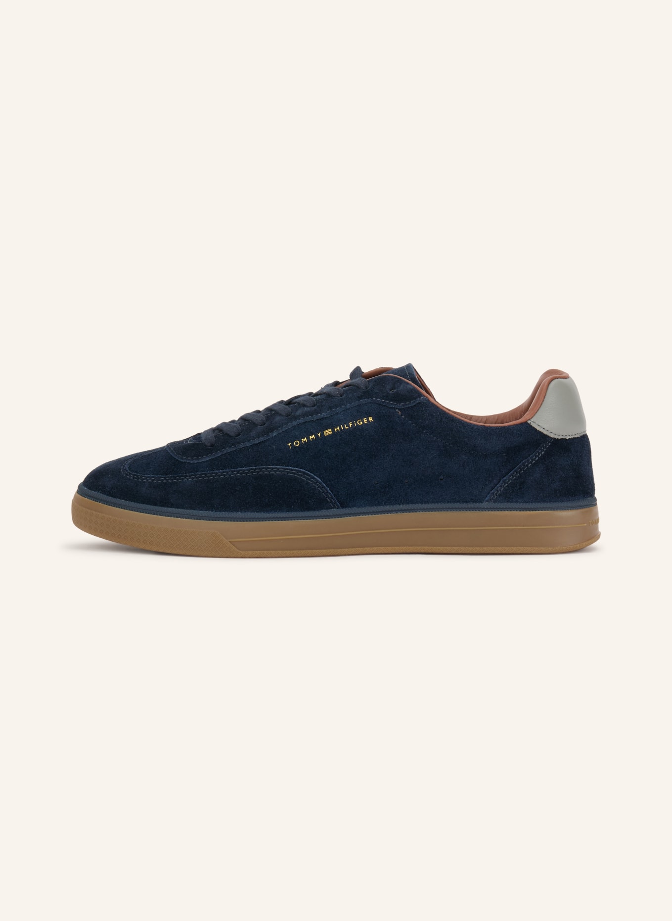 TOMMY HILFIGER Sneaker: DUNKELBLAU / DUNKELBRAUN