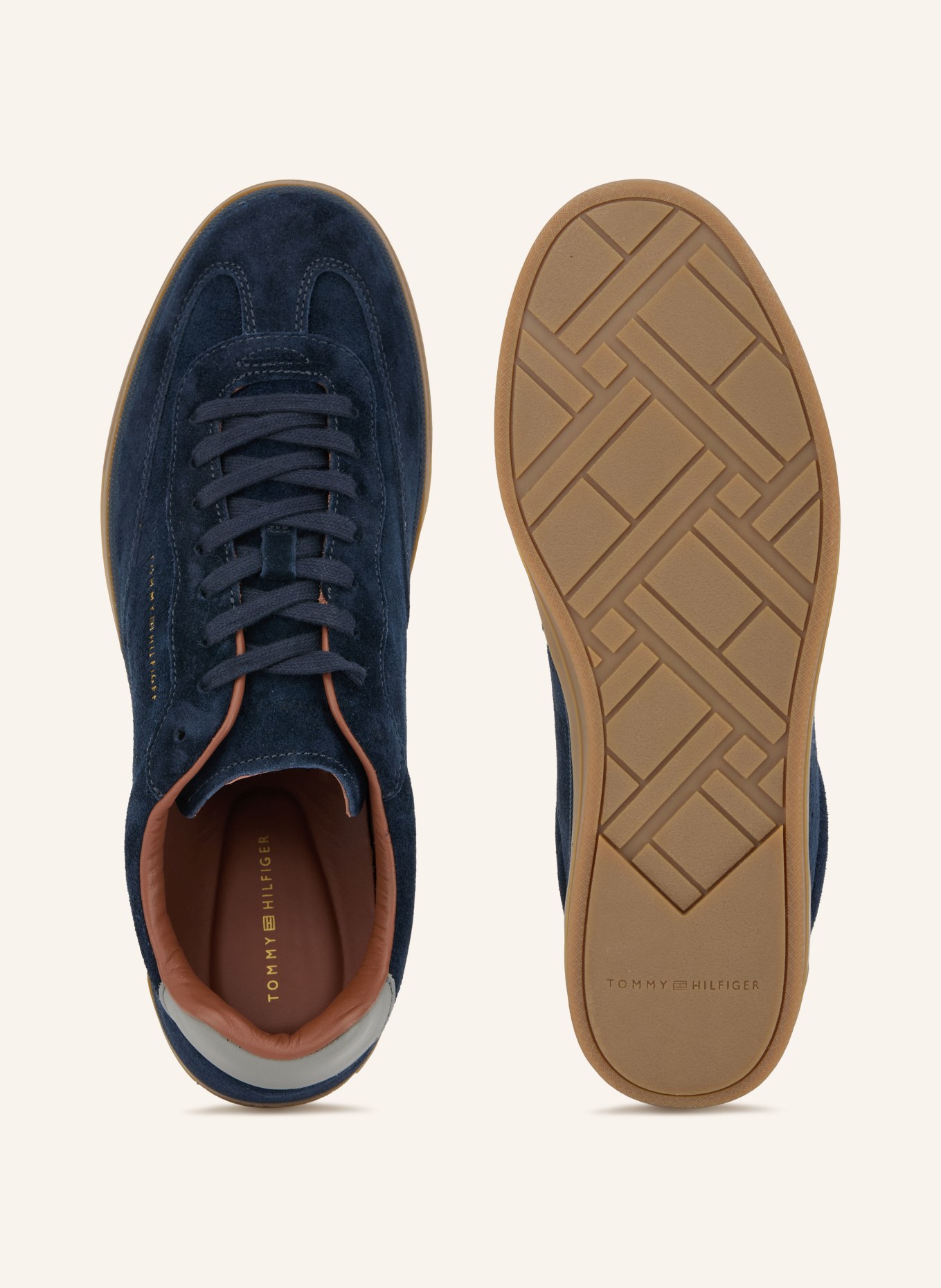 TOMMY HILFIGER Sneaker: DUNKELBLAU / DUNKELBRAUN