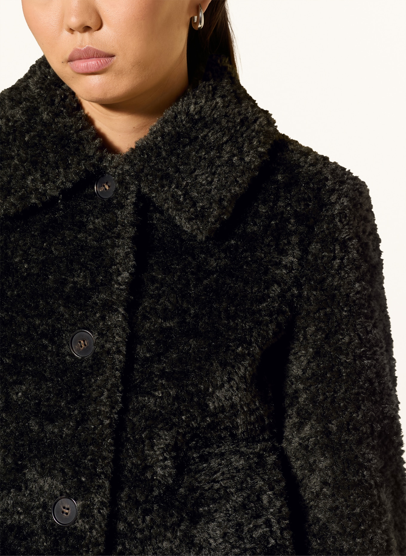 FUCHS SCHMITT Veste en fourrure synthétique FRANKFURT: KAKI