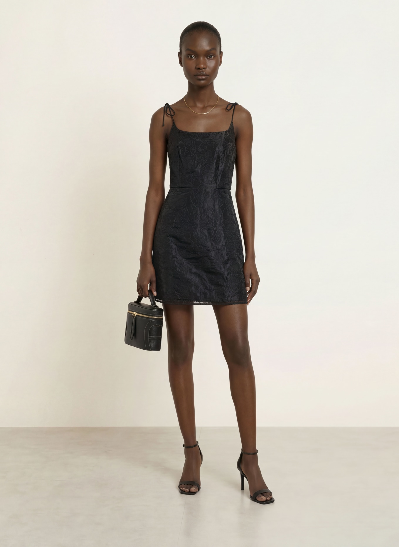 TED BAKER Satinkleid KYOKA: SCHWARZ