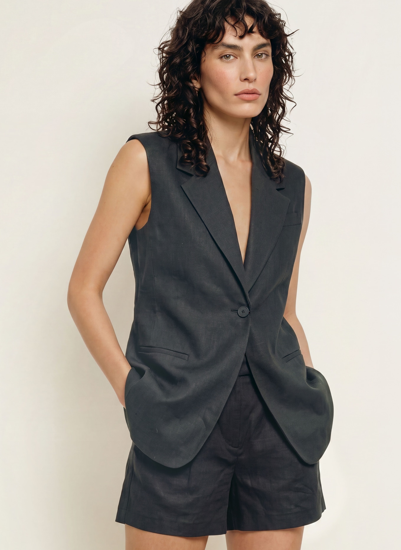 TED BAKER Blazer sans manches LAANTI: NOIR