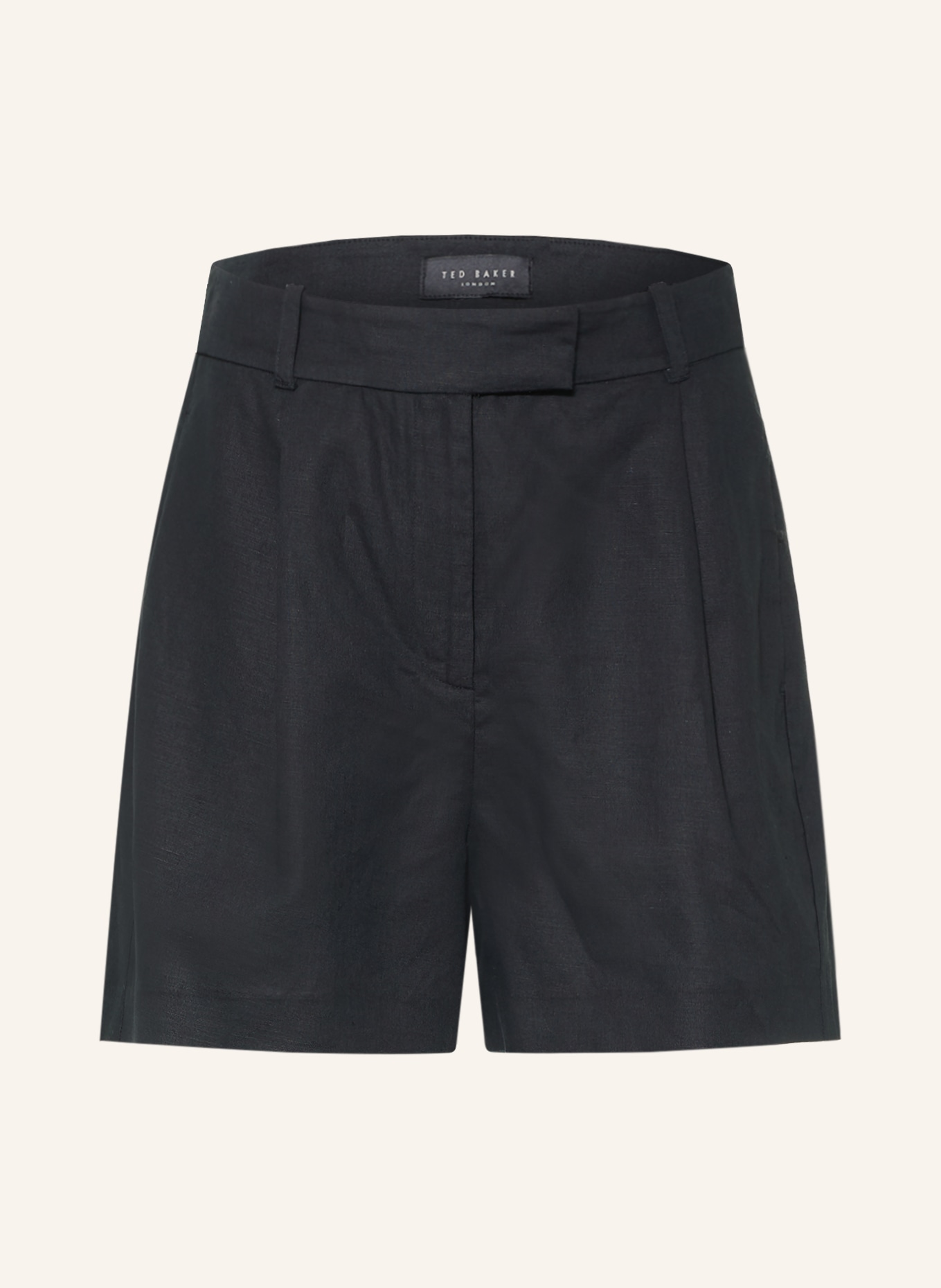 TED BAKER Short MACHII en lin: NOIR