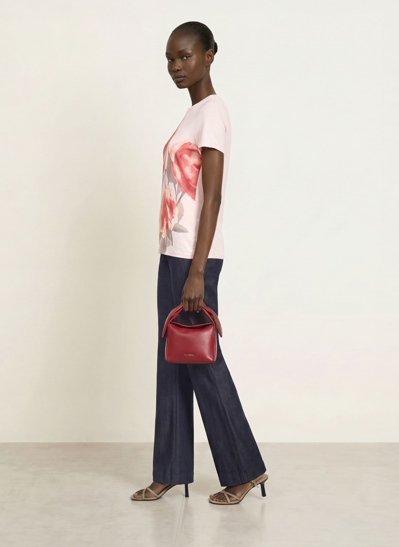 TED BAKER T-shirt BINDII: ROSE CLAIR / ROUGE CLAIR / SAUMON