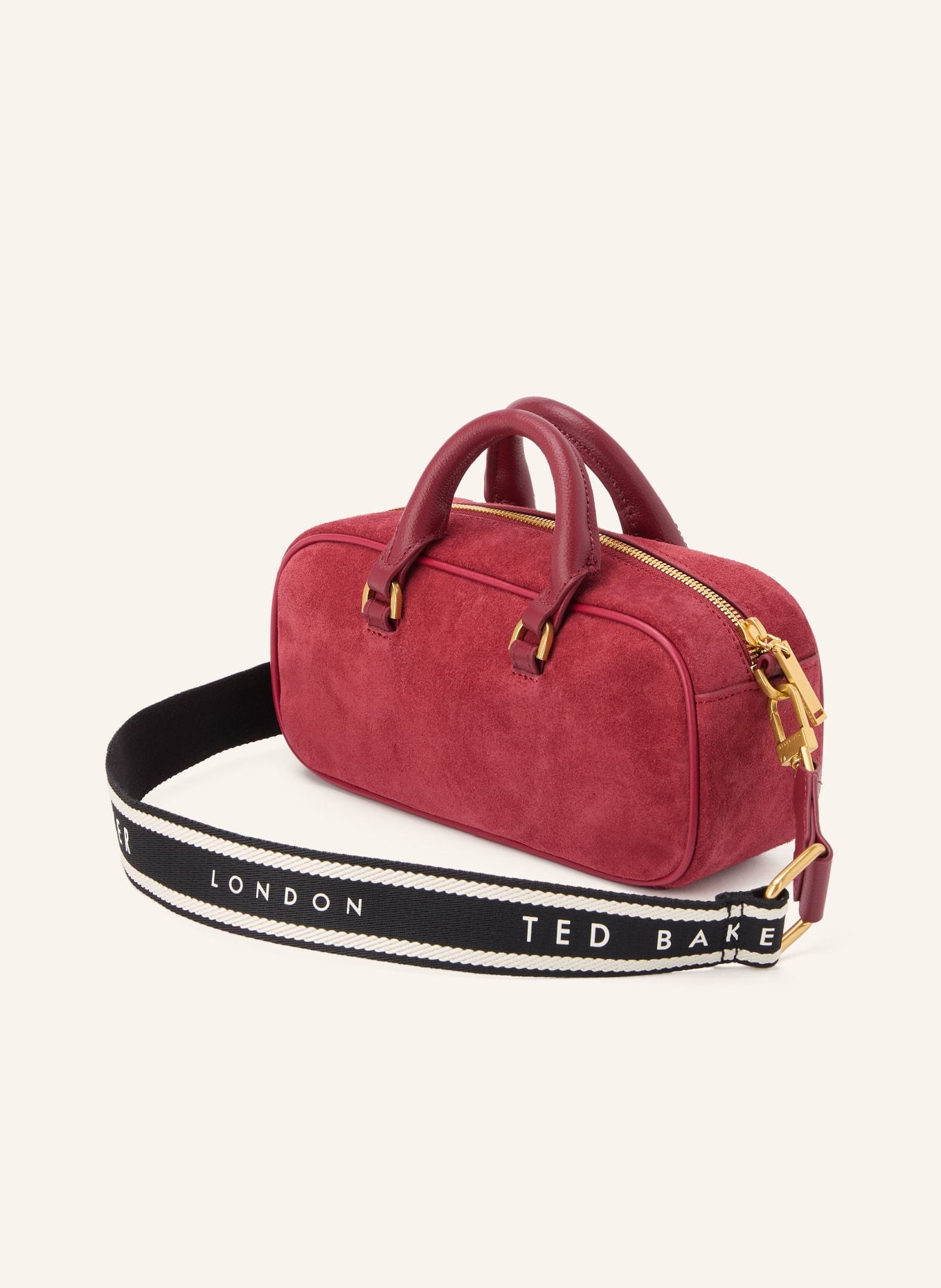 TED BAKER SHAYIA Crossbody Bag: DARK RED / GOLD
