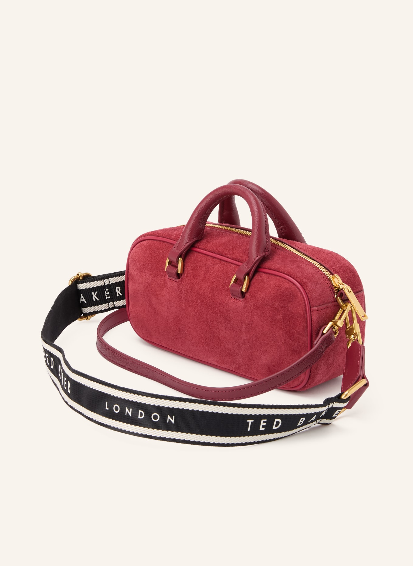 TED BAKER SHAYIA Crossbody Bag: DARK RED / GOLD