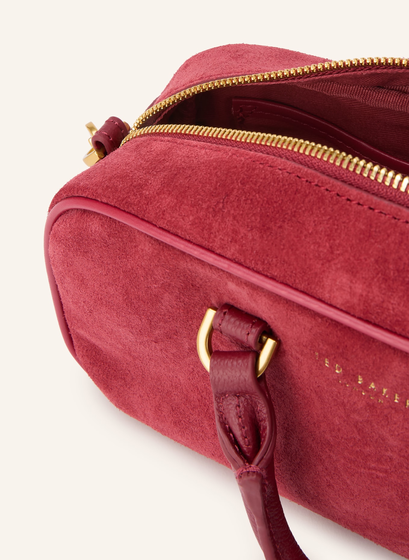 TED BAKER SHAYIA Crossbody Bag: DARK RED / GOLD