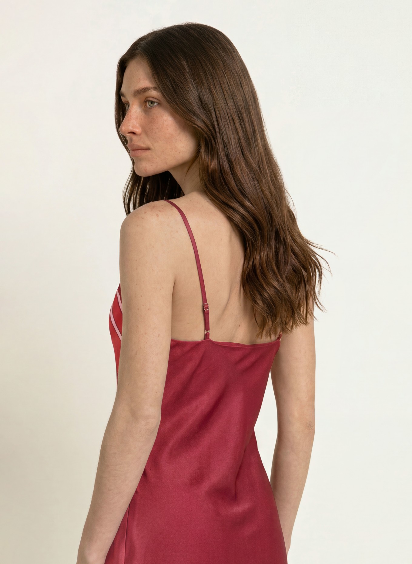 TED BAKER Satinkleid INDORA: FUCHSIA / ROSÉ / ROT
