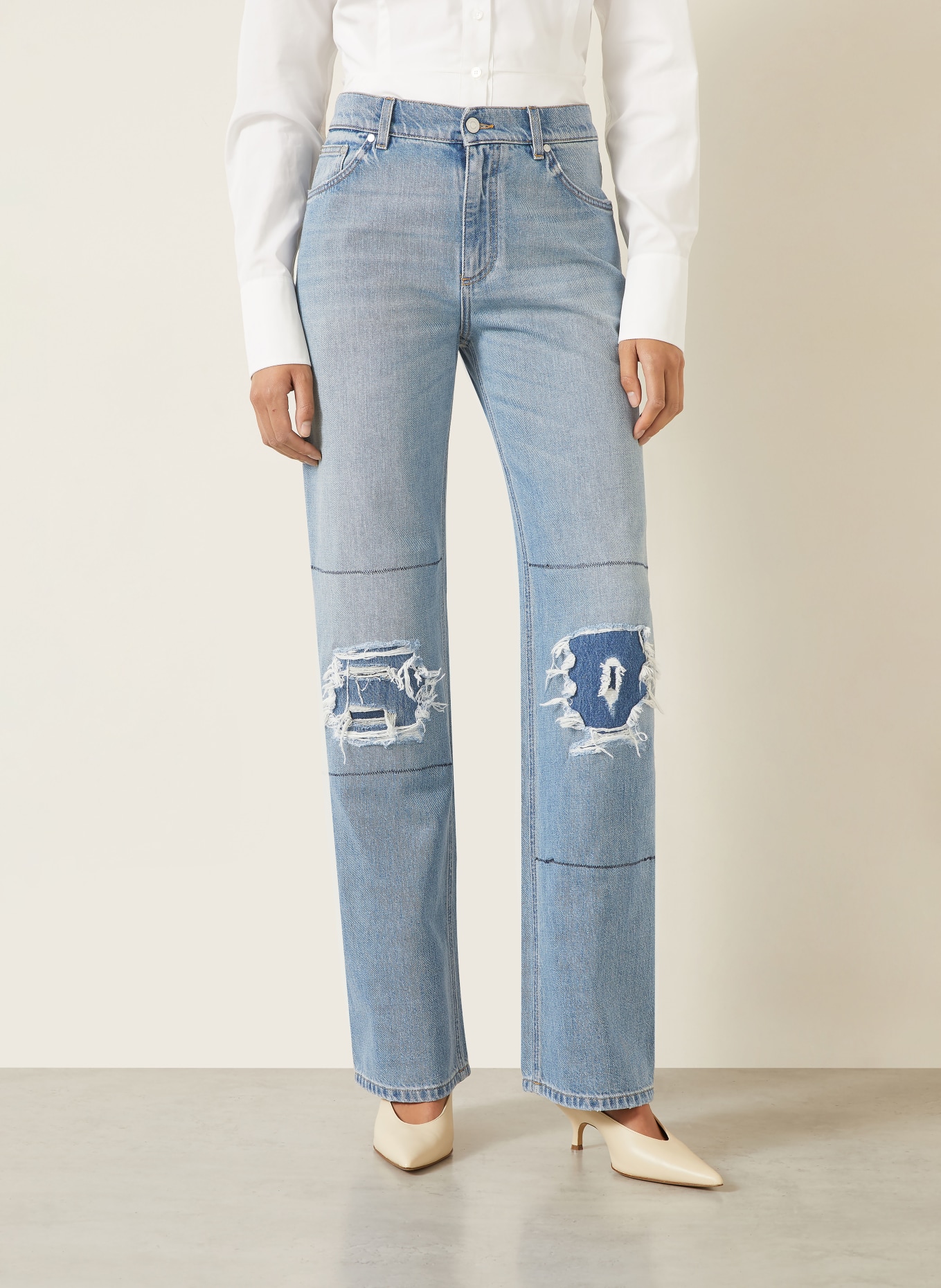 STELLA McCARTNEY Blugi drepți: 4152 MID BLUE