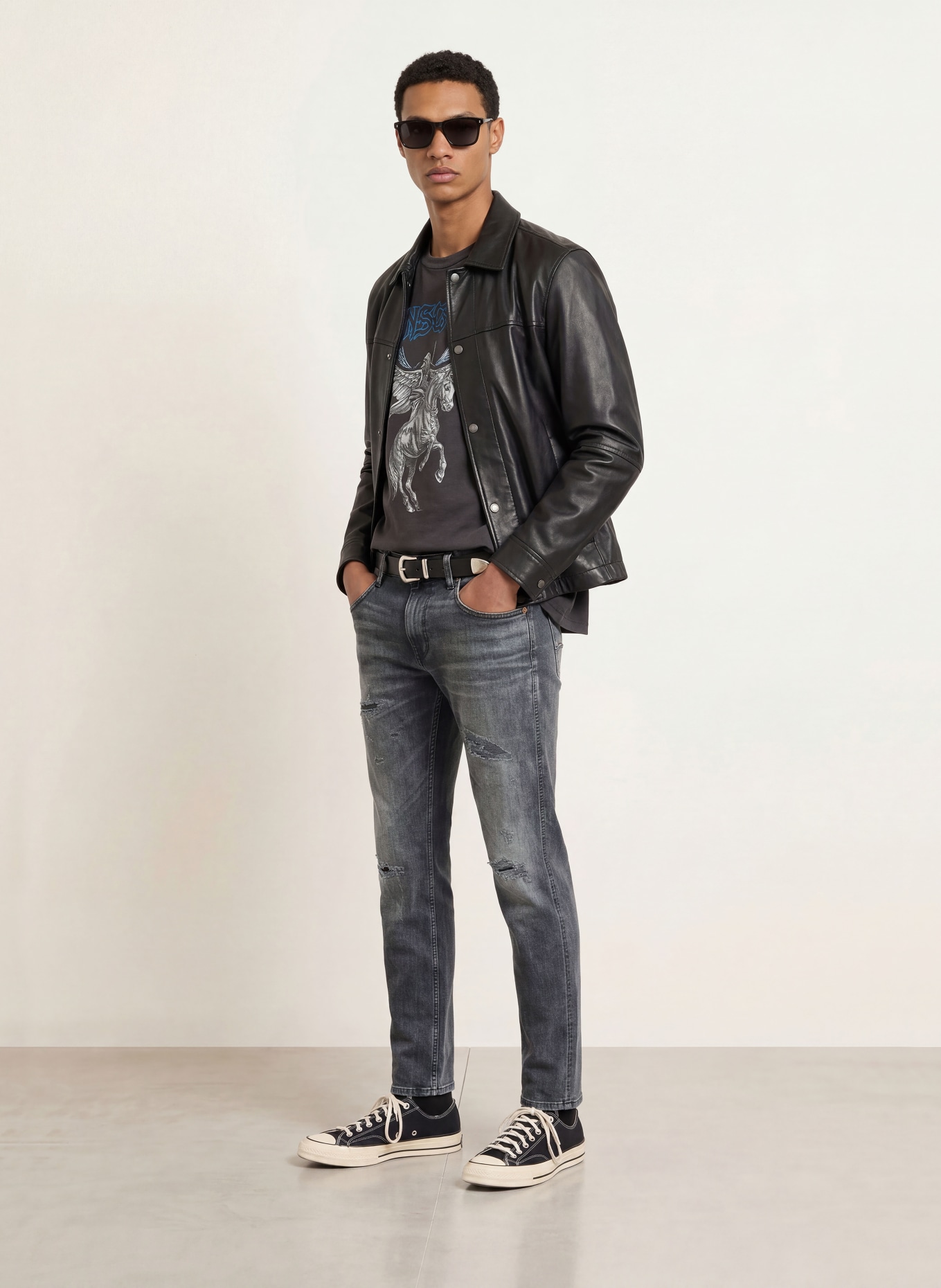 REPLAY Jean skinny: C097 DARK GREY