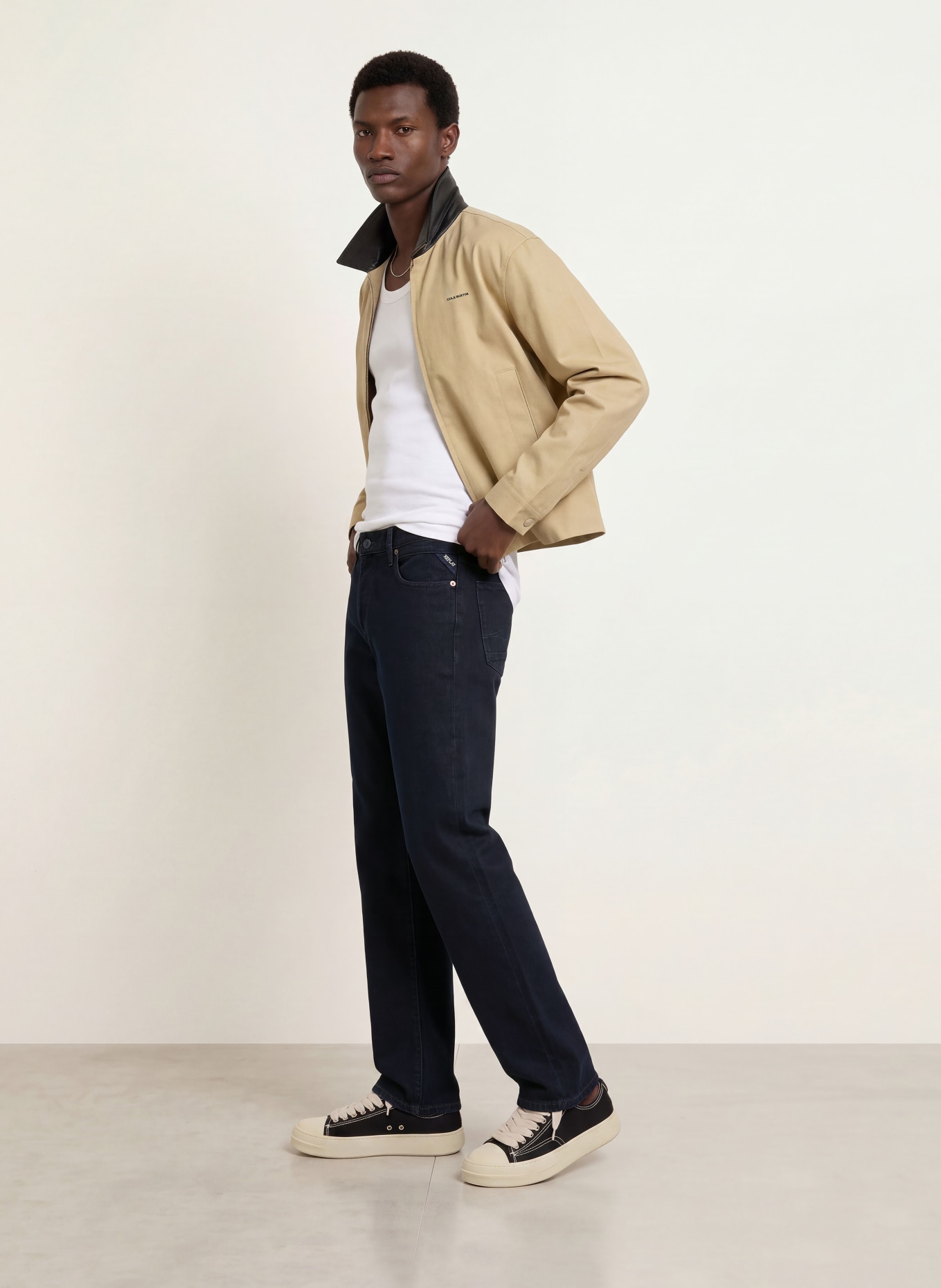 REPLAY Jean AIDEEN coupe droite: C007 DARK BLUE