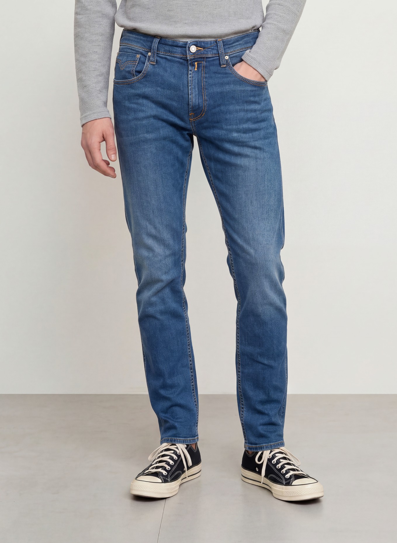 REPLAY Slim fit jeans: 007 DARK BLUE