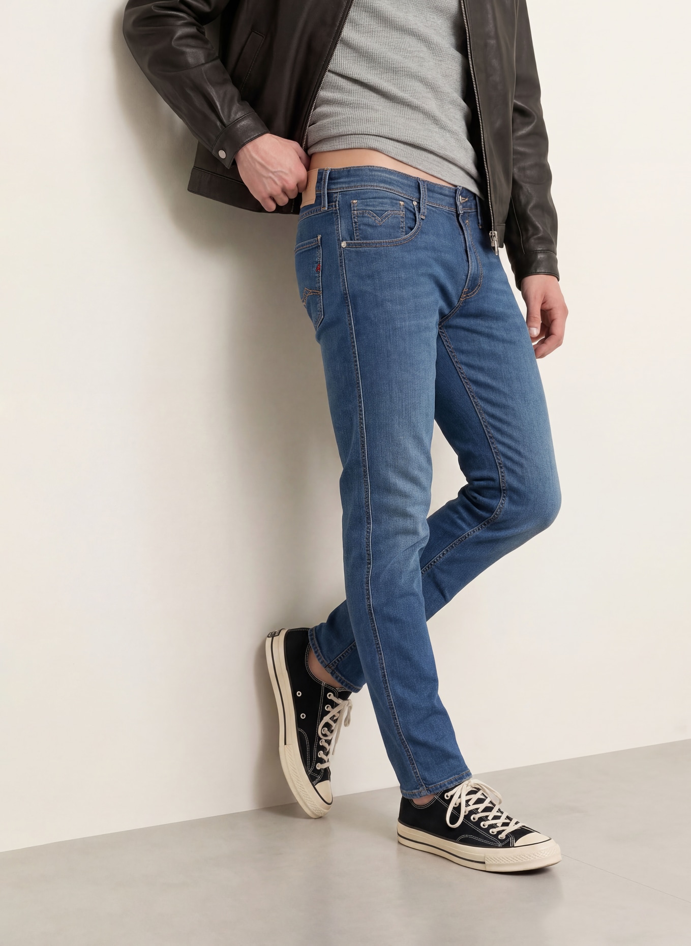 REPLAY Slim fit jeans: 007 DARK BLUE