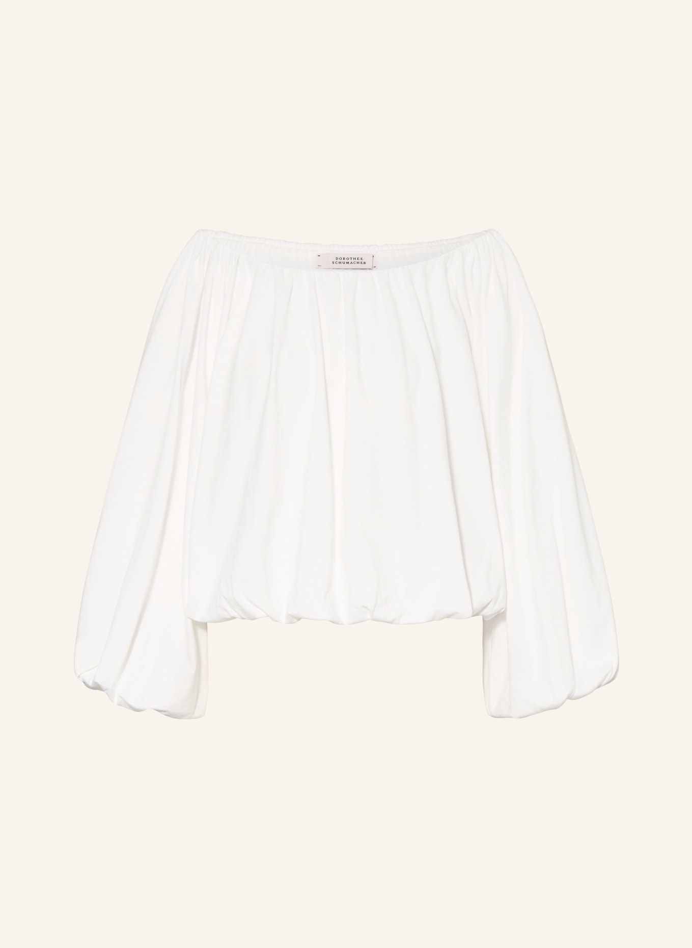 DOROTHEE SCHUMACHER Off-shoulder blouse SOFT VOLUME: WIT