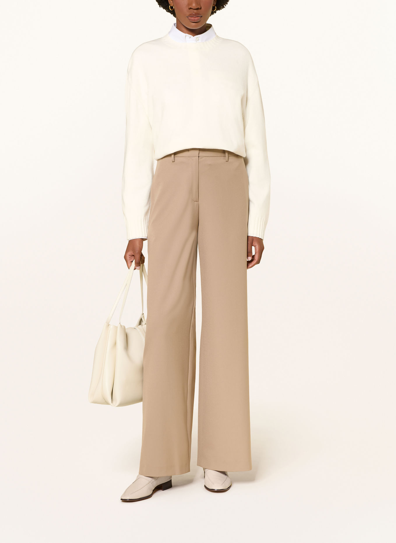 FABIANA FILIPPI Pullover mit Merinowolle: WEISS