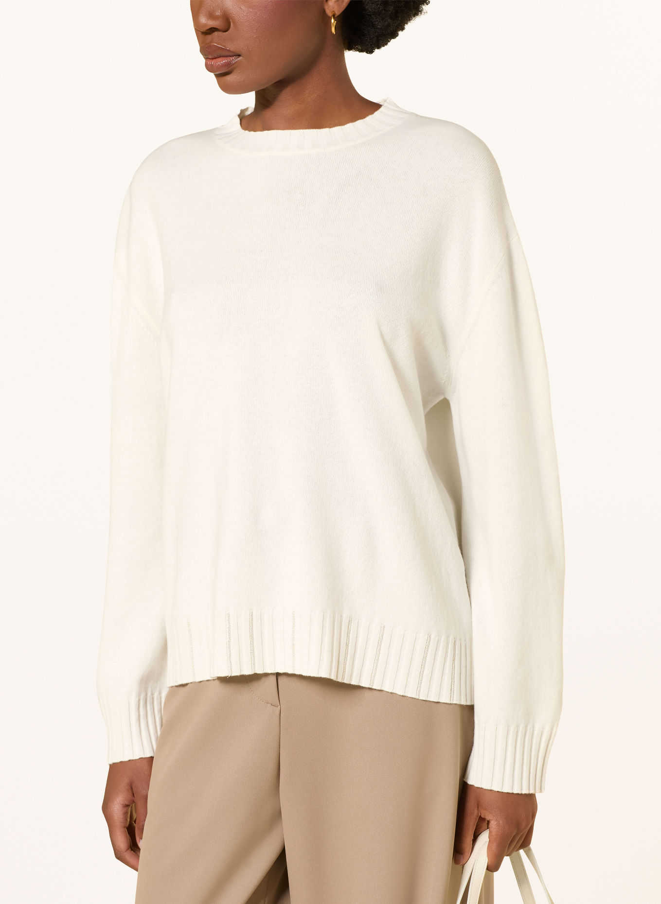 FABIANA FILIPPI Pullover mit Merinowolle: WEISS