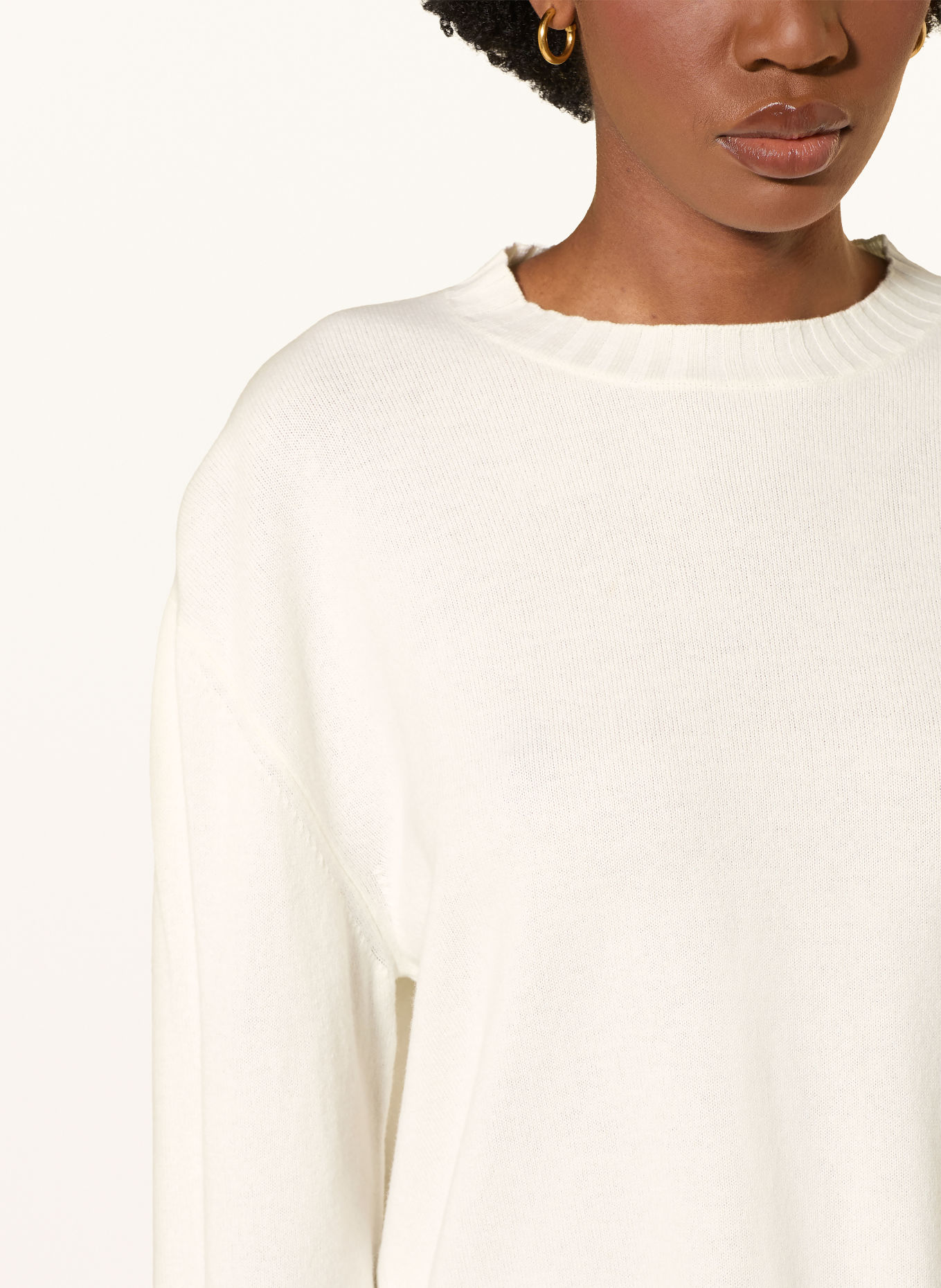 FABIANA FILIPPI Pullover mit Merinowolle: WEISS