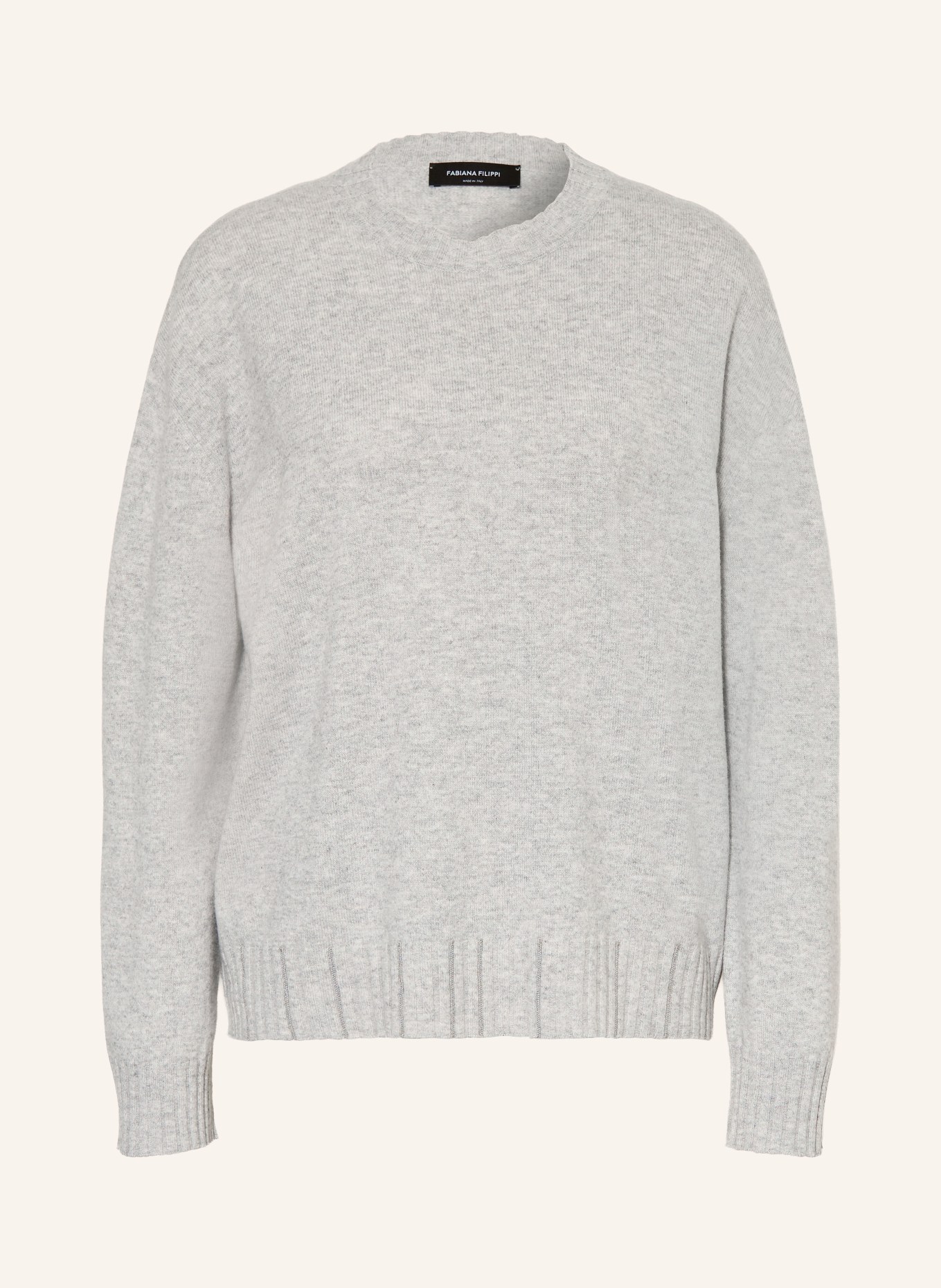 FABIANA FILIPPI Pullover mit Merinowolle: HELLGRAU / GRAU
