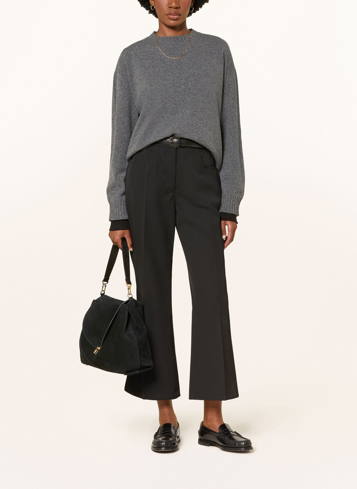 FABIANA FILIPPI Pullover mit Merinowolle: GRAU