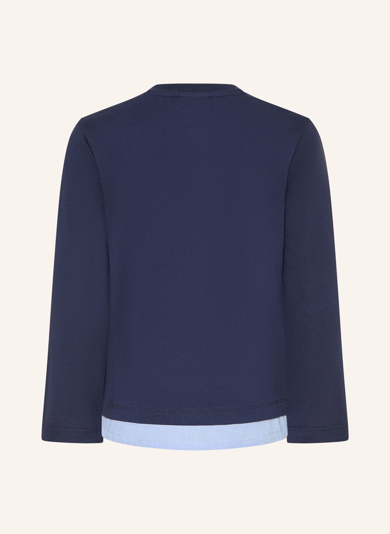 s.Oliver RED Henley shirt: DARK BLUE / LIGHT BLUE