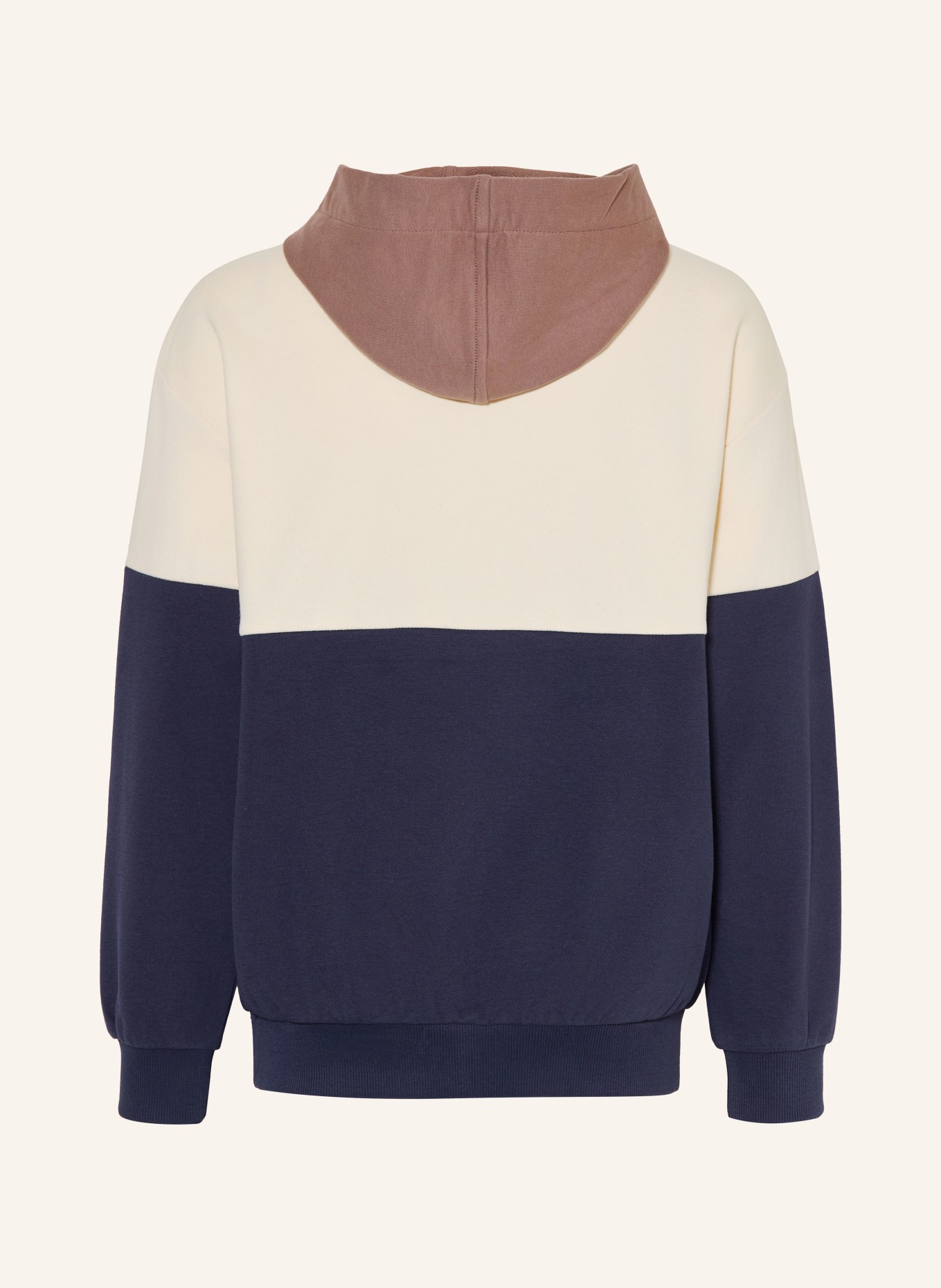 s.Oliver RED Hoodie: CREME / HELLBRAUN / DUNKELBLAU